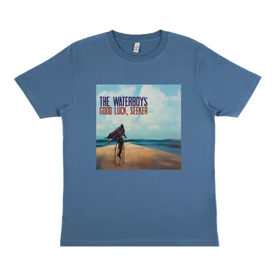 The Waterboys GOOD LUCK, SEEKER BLUE T-SHIRT