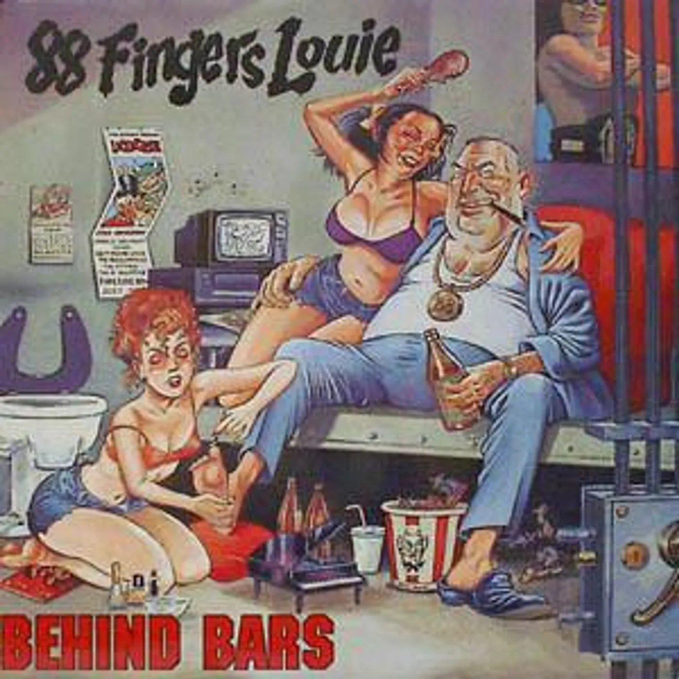 88 Fingers Louie Behind Bars (Red) Vinyl Record