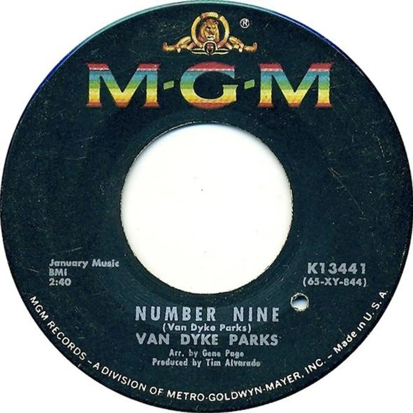 Van Dyke Parks NUMBER NINE / DO WHAT YOU WANTA Vinyl Record