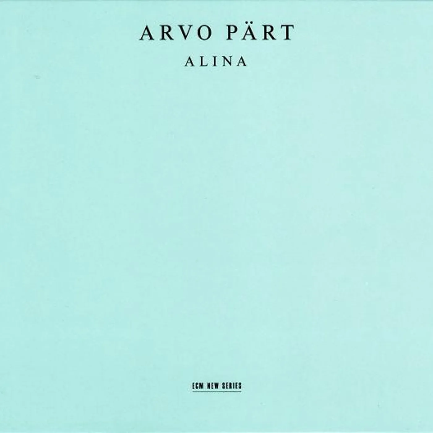 Arvo Pärt ALINA CD