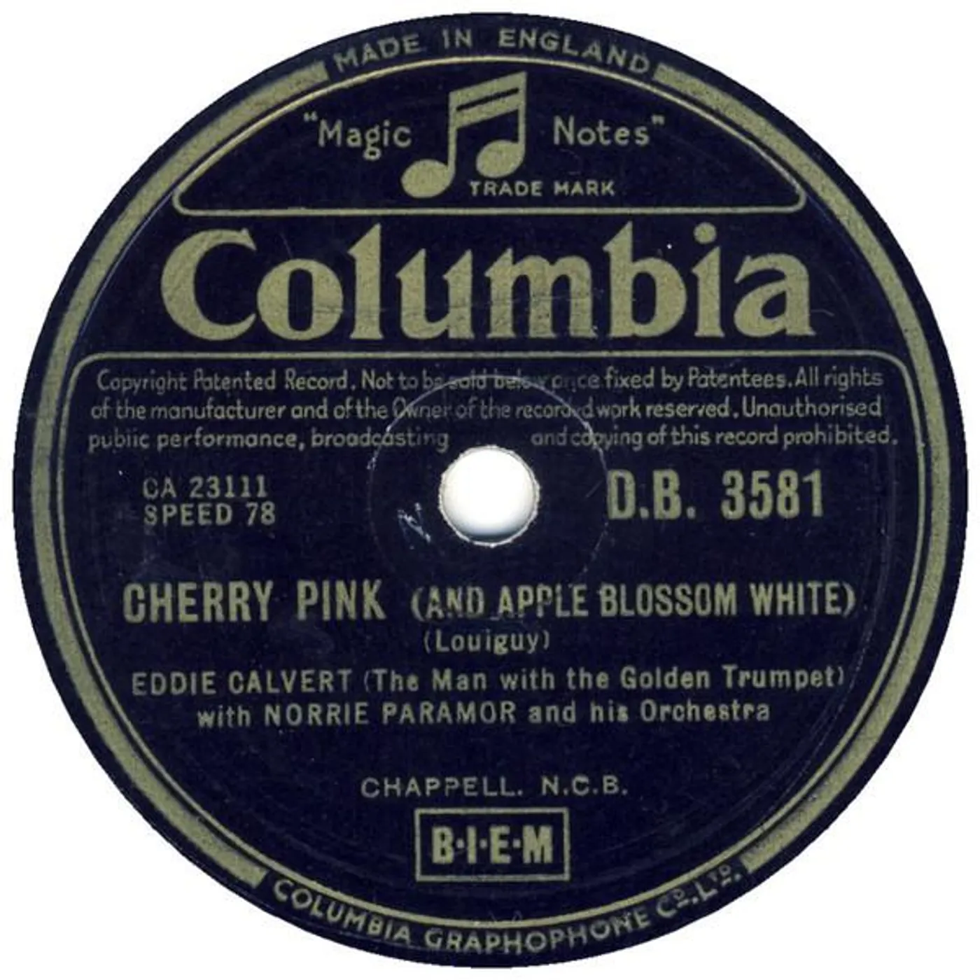Eddie Calvert CHERRY PINK & APPLE BLOSSOM WHITE CD