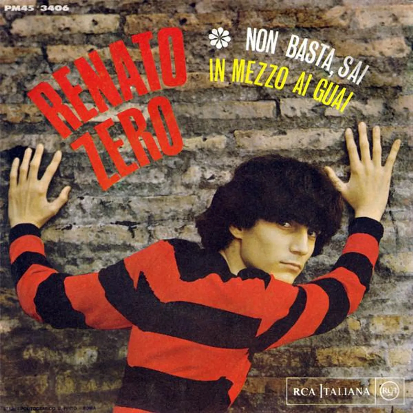 Renato Zero NON BASTA SAI / IN MEZZO AI GUAI Vinyl Record