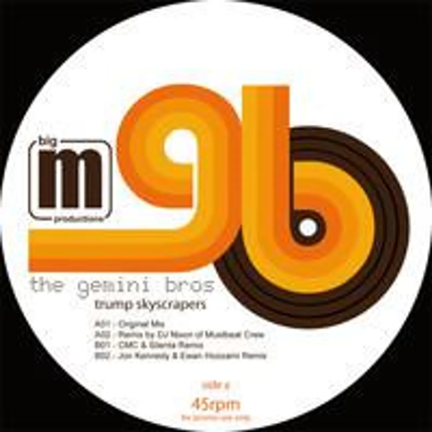 Gemini Bros TRUMP SKYSCRAPERS Vinyl Record - UK Release