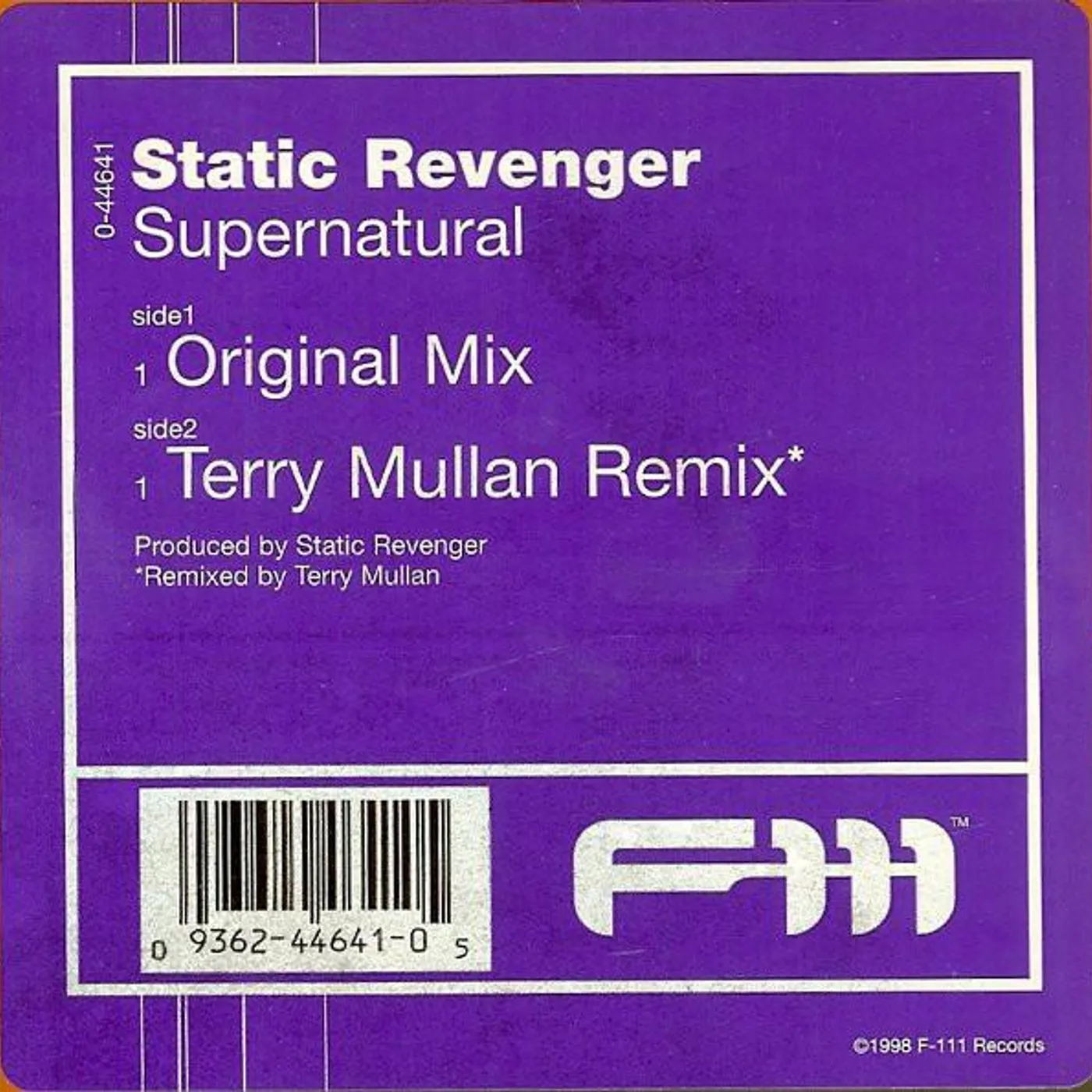 Static Revenger SUPERNATURAL Vinyl Record