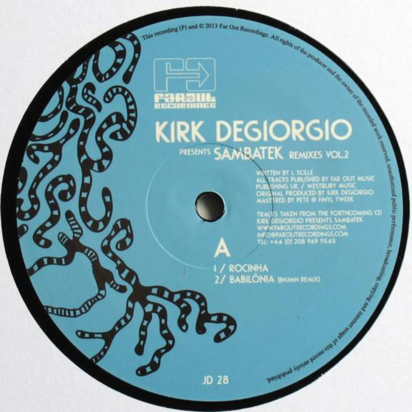 Kirk Degiorgio PRESENTS SAMBATEK-THE REMIXES Vinyl Record - UK Release