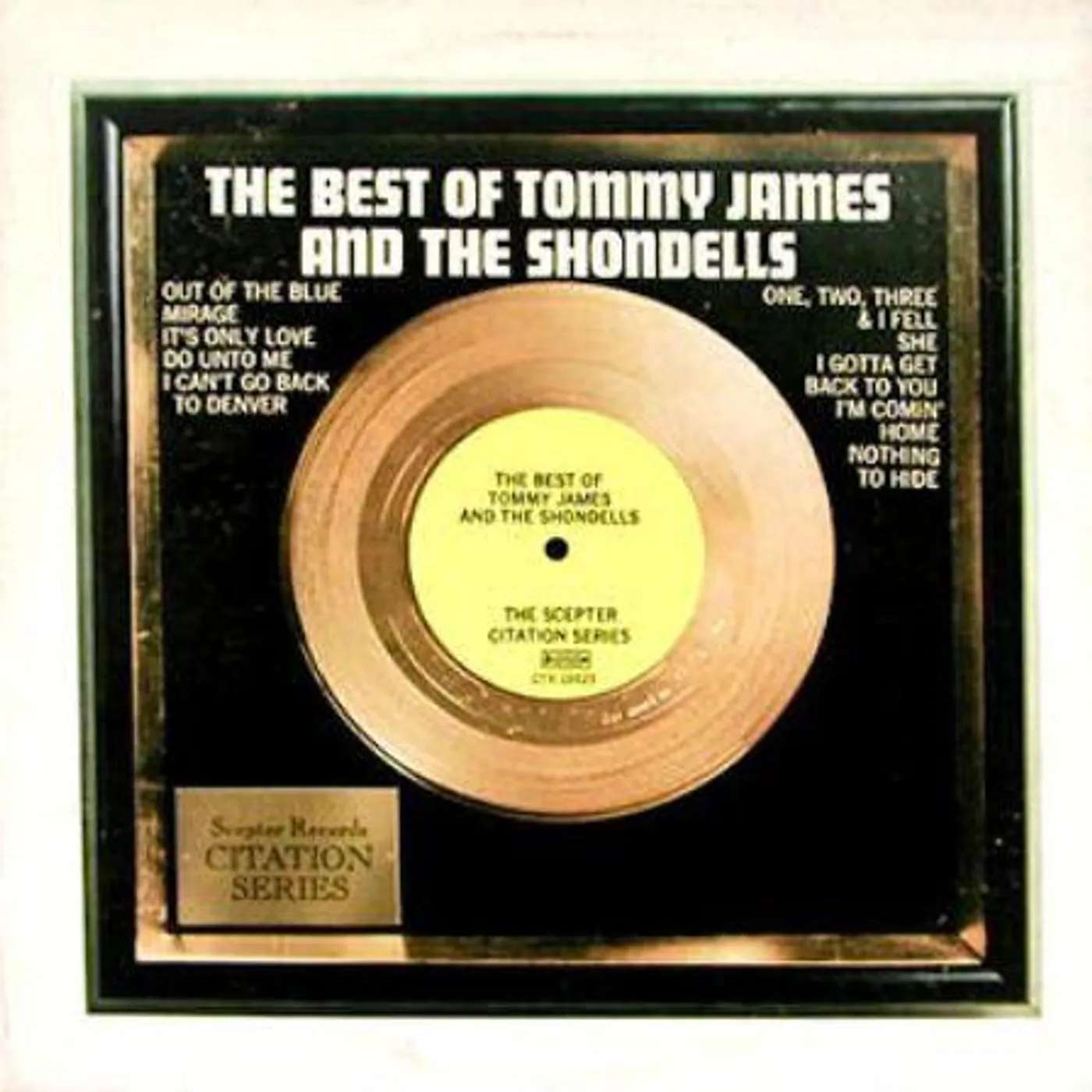BEST OF TOMMY JAMES & THE SHONDELLS Vinyl Record