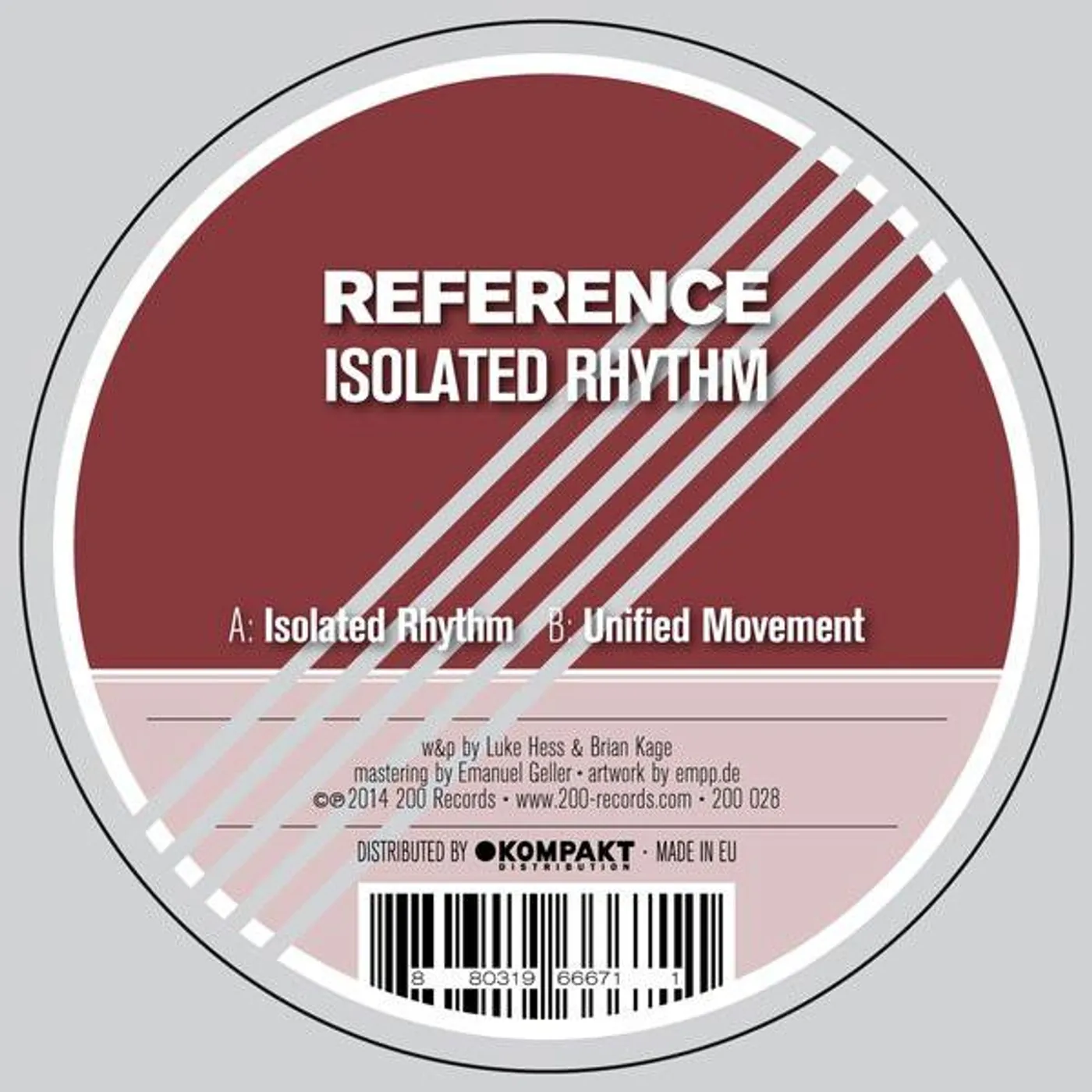 Reference ISOLATED RHYTHM (EP) Vinyl Record