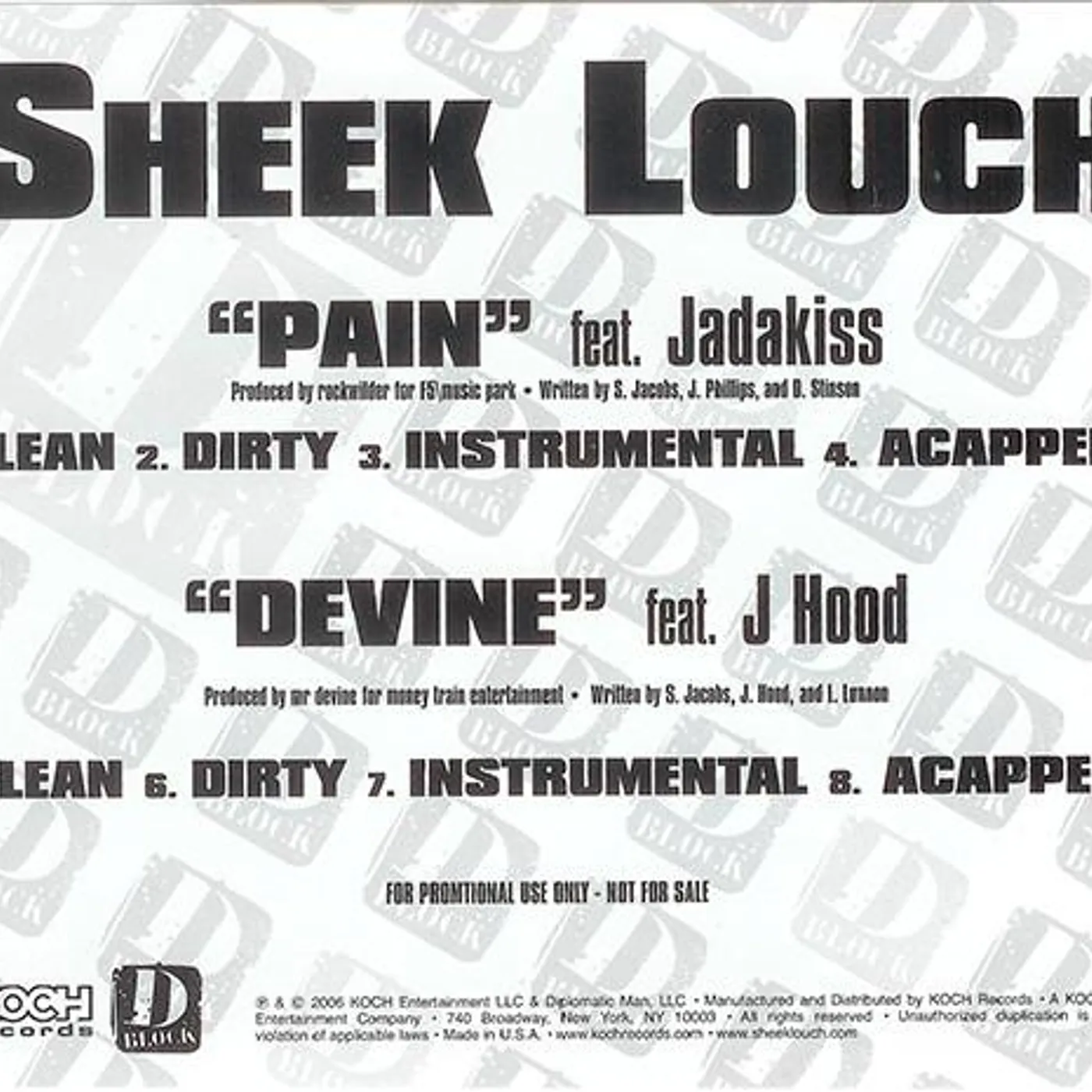 Sheek Louch PAIN Vinyl Record