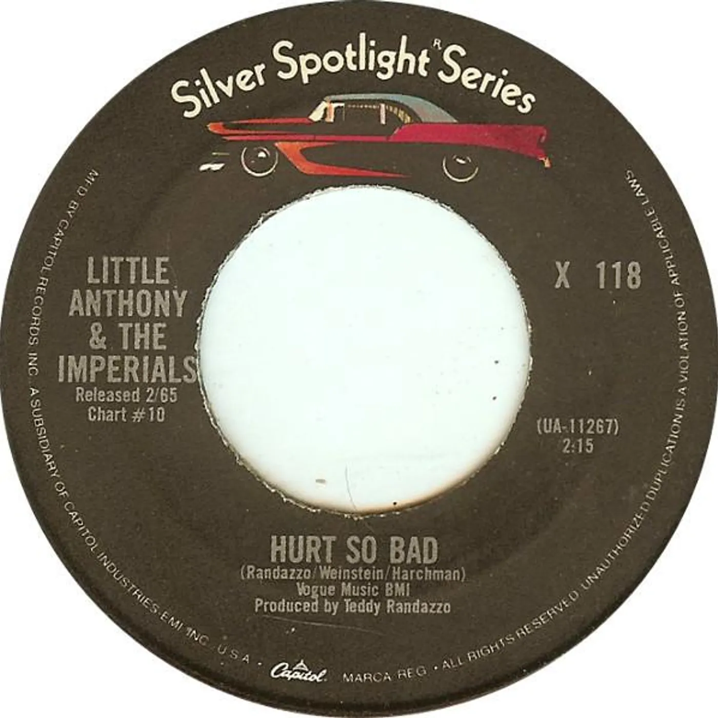 Little Anthony & The Imperials HURT SO BAD (Vinyl)