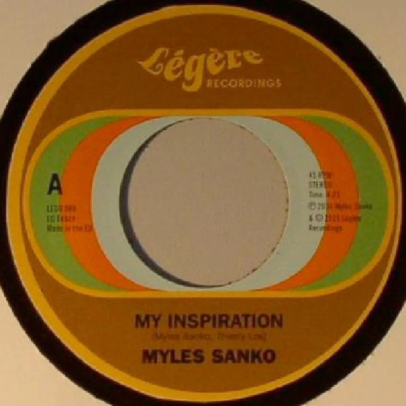 Myles Sanko MY INSPIRATION Vinyl Record - UK Release