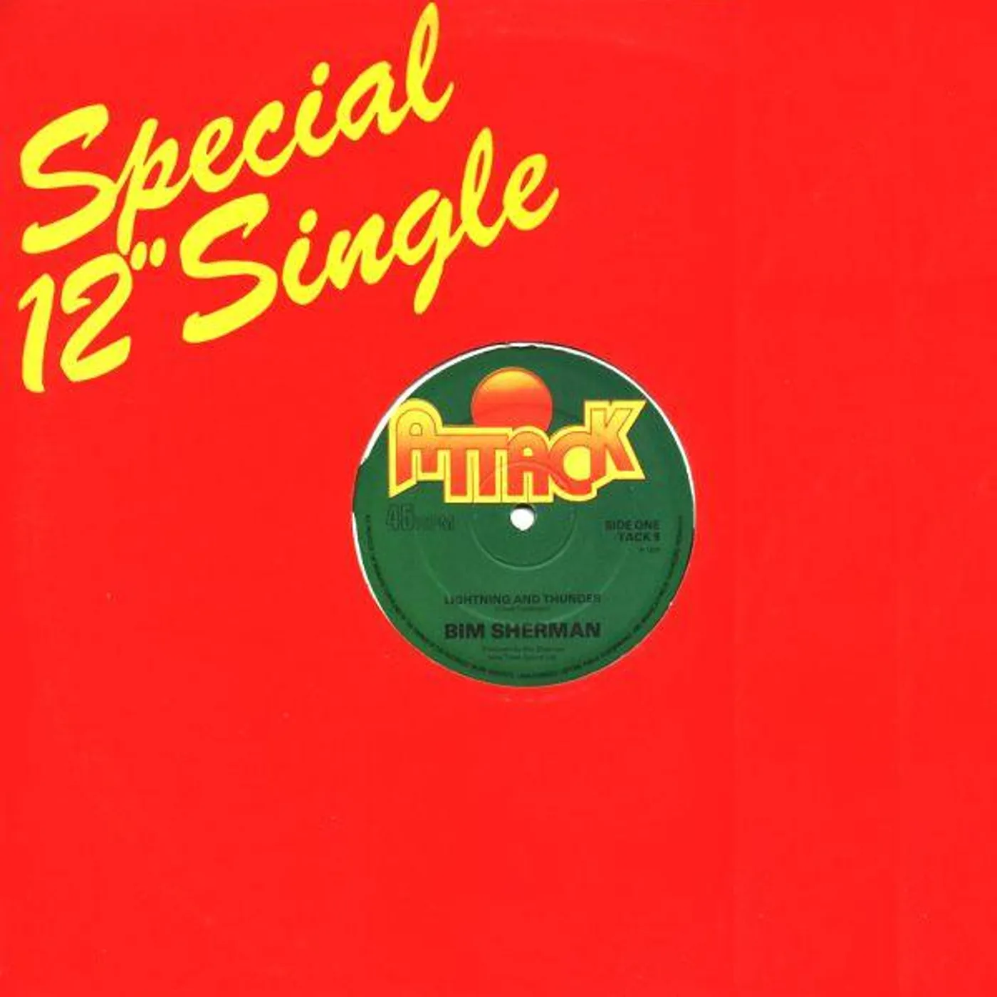 Bim Sherman Lightning & Thunder Vinyl Record