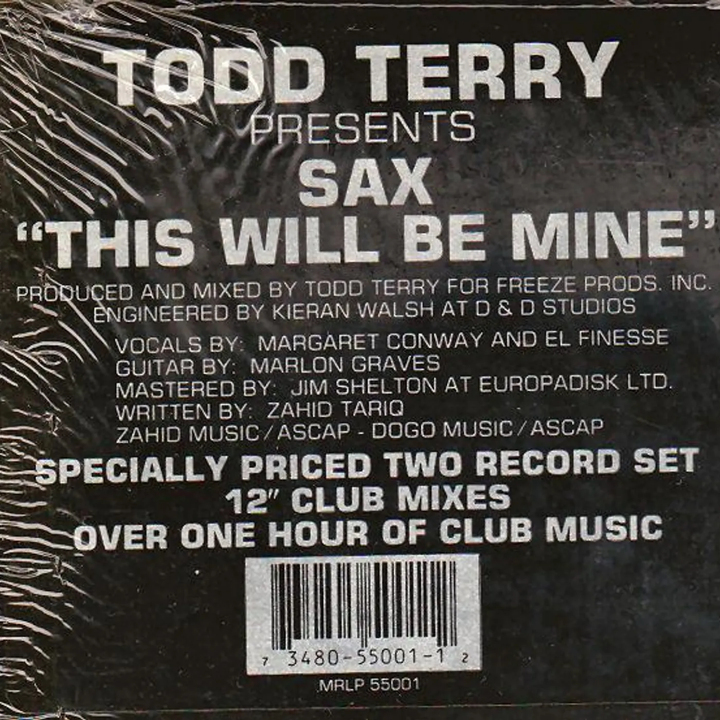 Todd Terry This Will Be Mine Vinyl Record