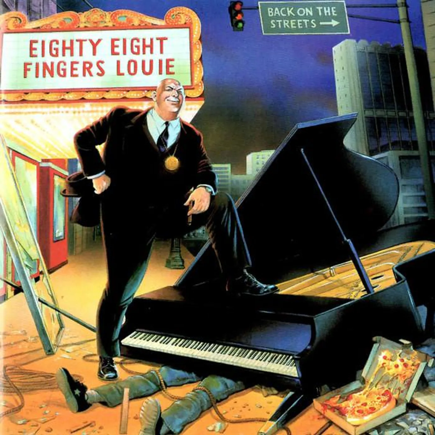 88 Fingers Louie BACK ON THE STREETS (REMIXED & REMASTERED) (BLUE VINYL) Vinyl Record