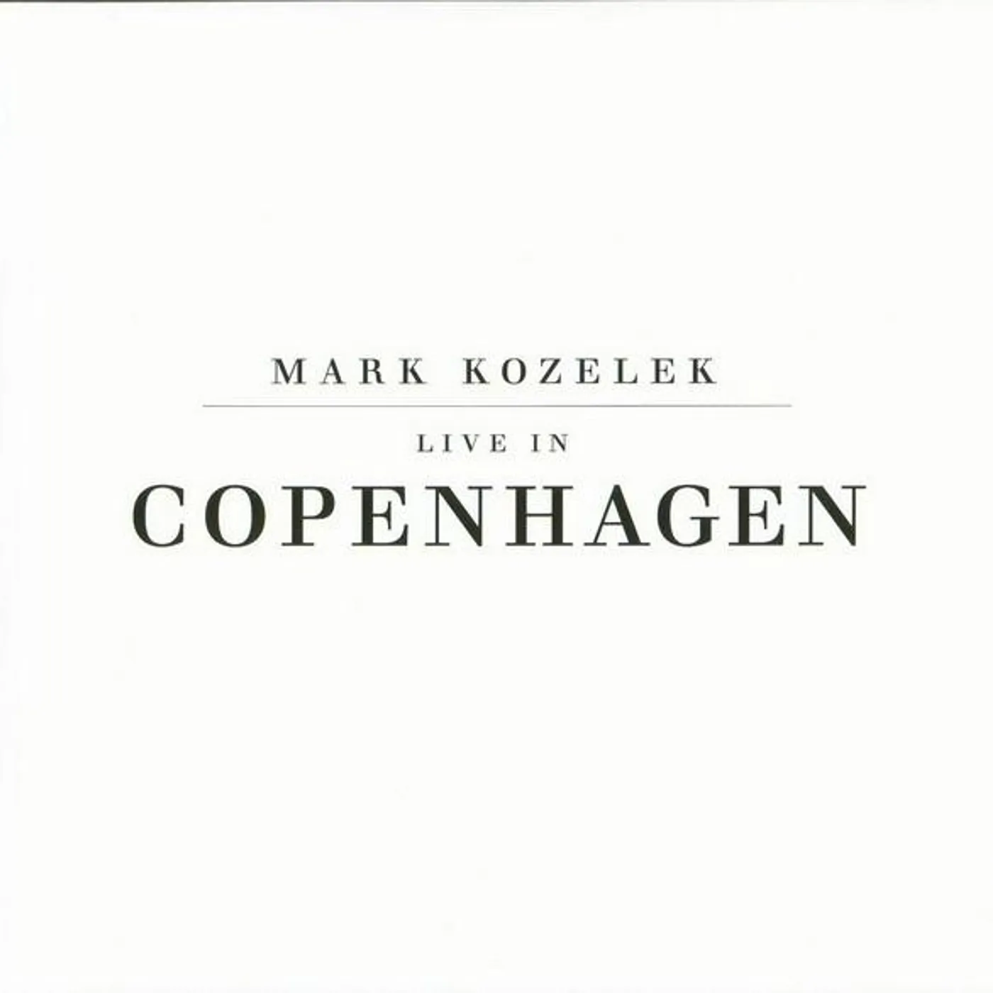 Mark Kozelek LIVE IN COPENHAGEN (LIMITED) Vinyl Record