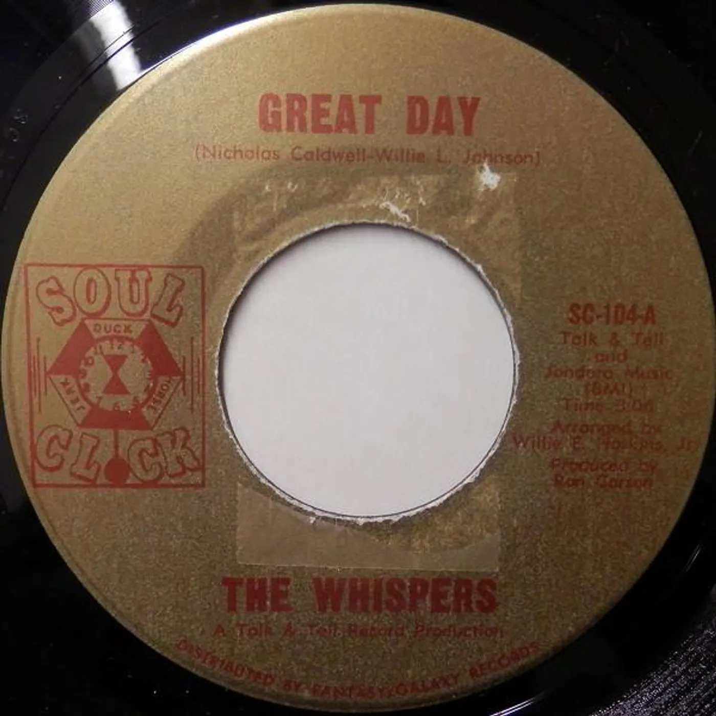 Whispers GREAT DAY / I CAN'T SEE MYSELF CD