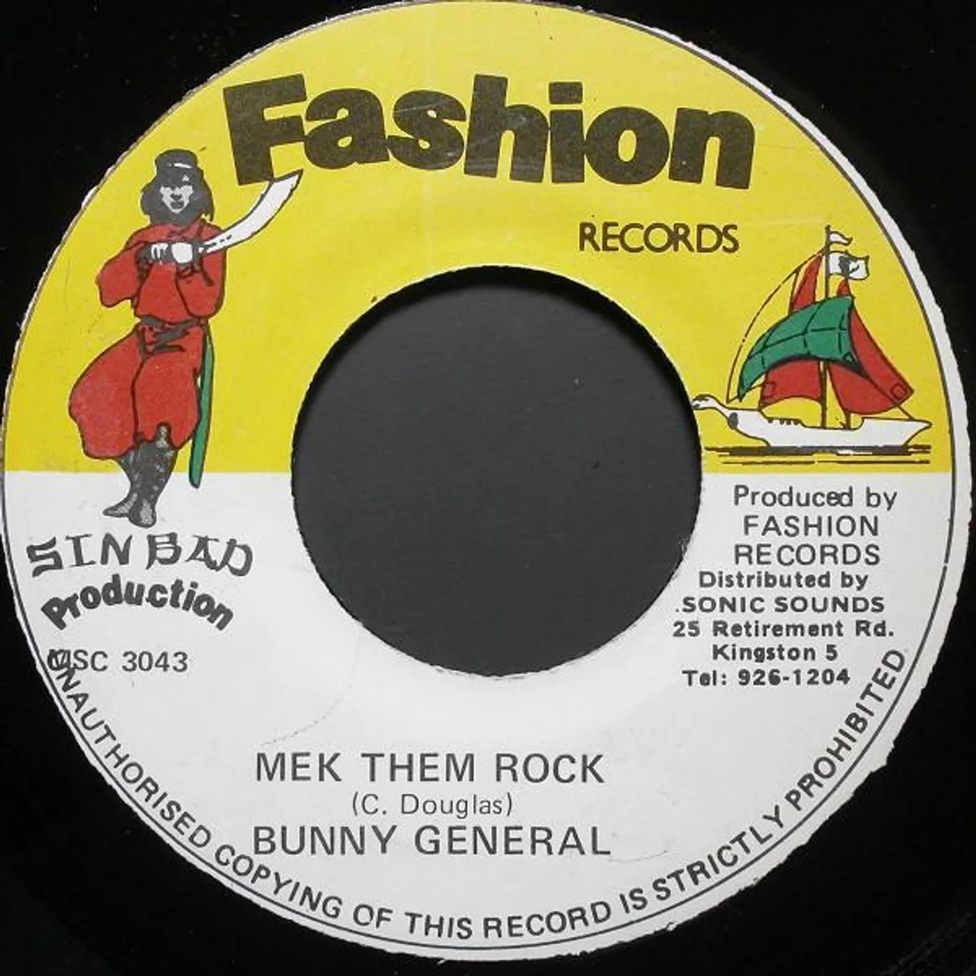 Bunny General Mek them rock Vinyl Record