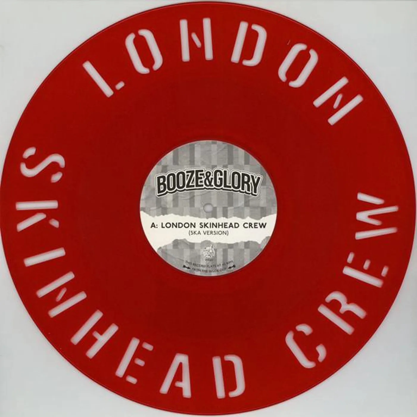 Booze & Glory LONDON SKINHEAD CREW Vinyl Record