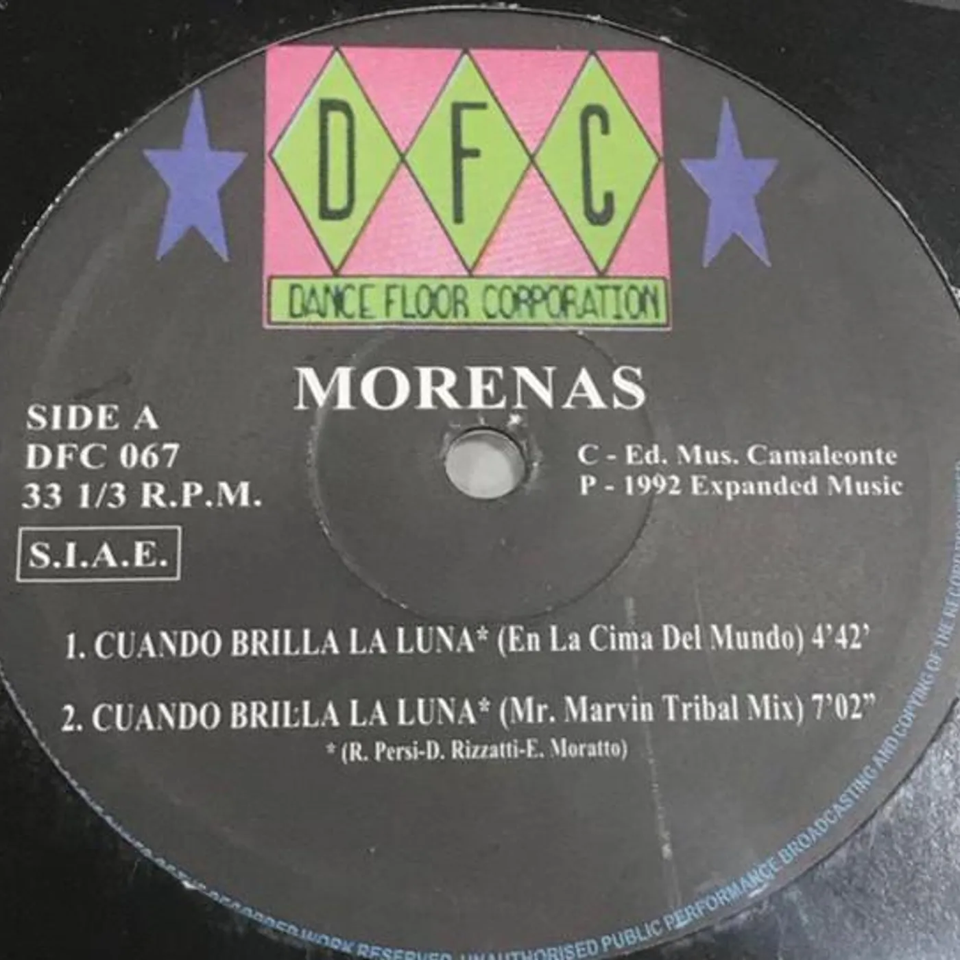 Morenas Cuando Brilla La Luna Vinyl Record