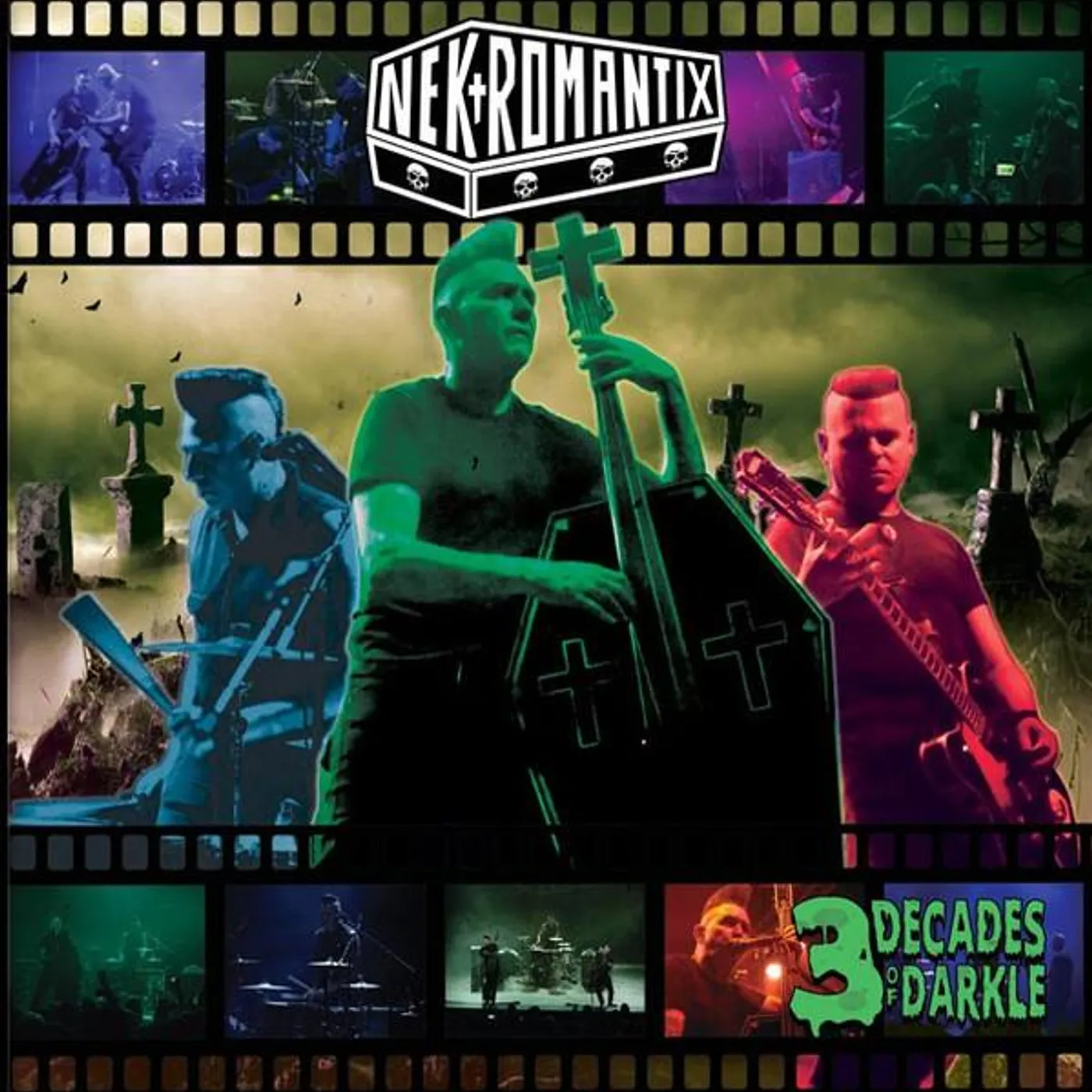 Nekromantix 3 DECADES OF DARKLE Vinyl Record