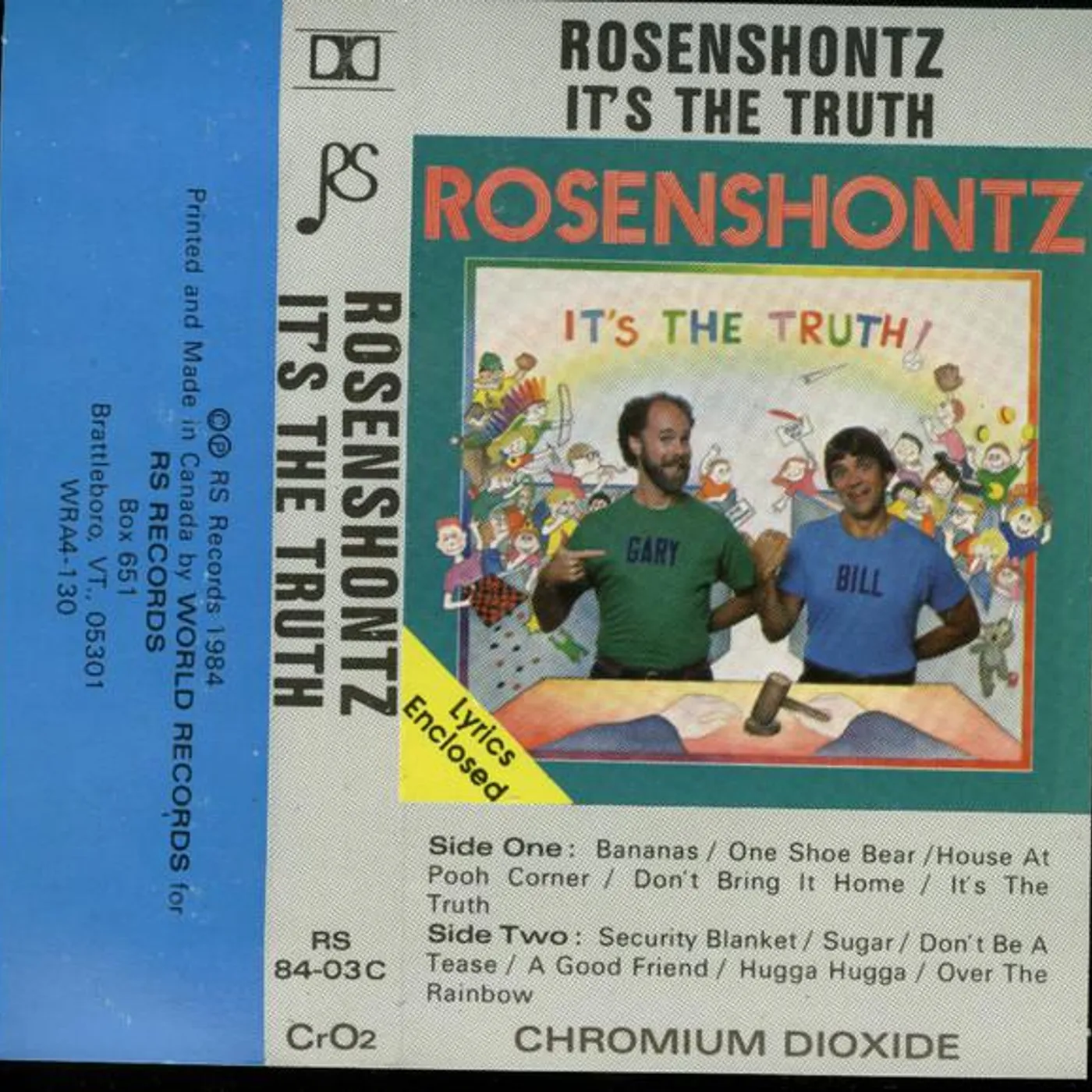 Rosenshontz IT'S TRUTH CD