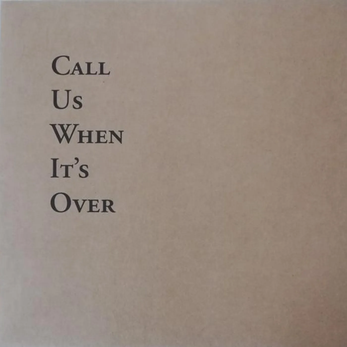 Tiny Legs Tim CALL US WHEN IT'S OVER CD