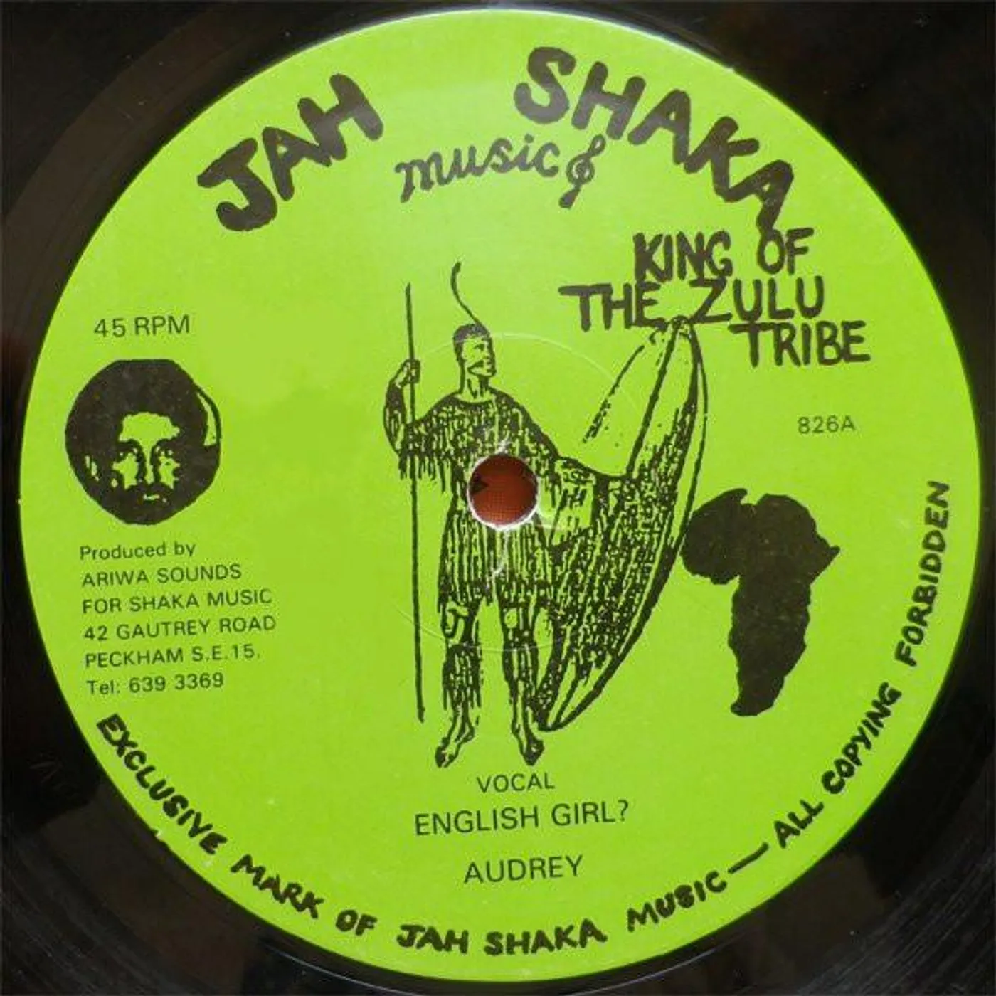 Sister Audrey ENGLISH GIRL Vinyl Record