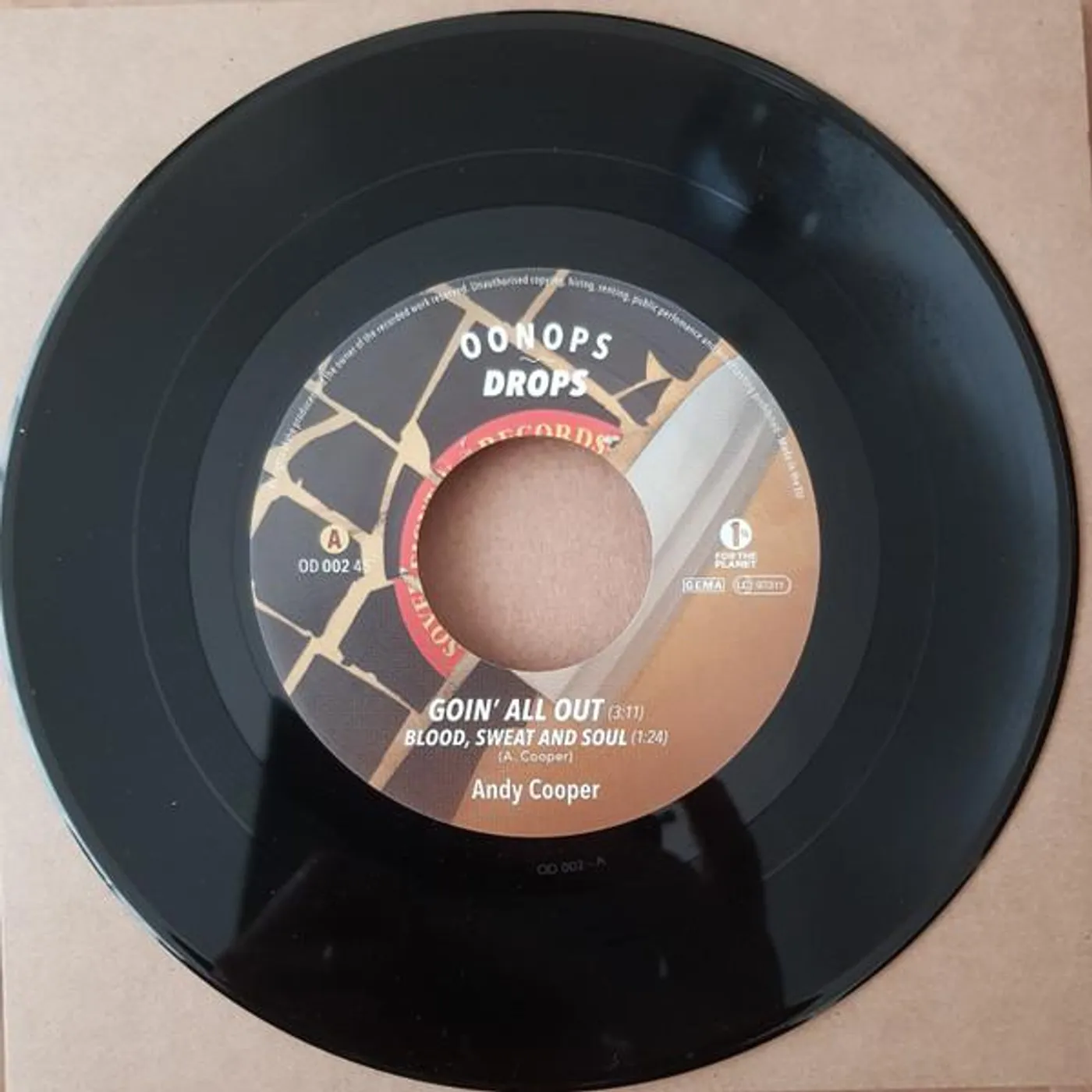 Andy Cooper Hot Off The Chopping Block 45 Vinyl Record