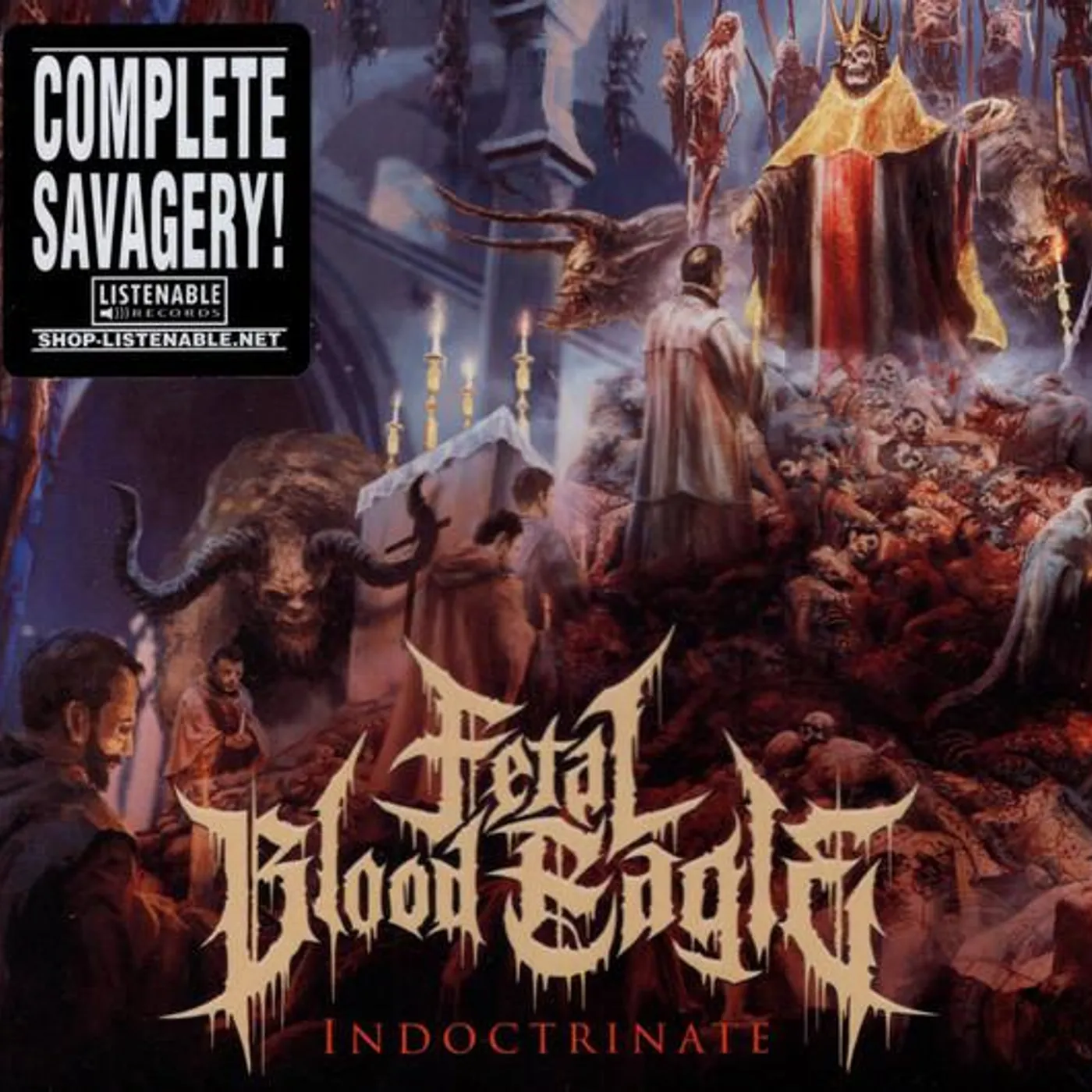 Fetal Blood Eagle INDOCTRINATE (TRANSPARENT BLUE VINYL) Vinyl Record
