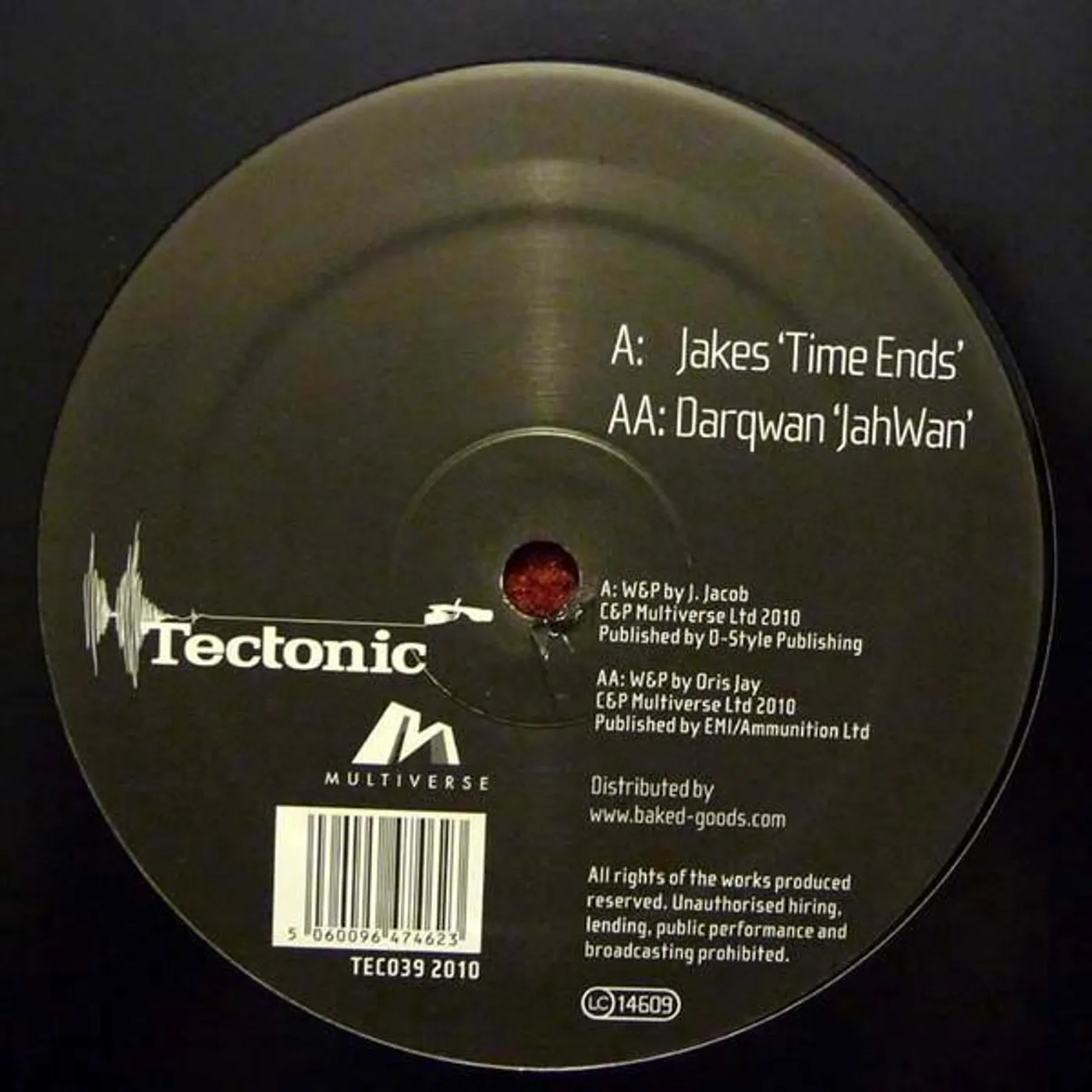Jakes Time Ends/JahWan Vinyl Record