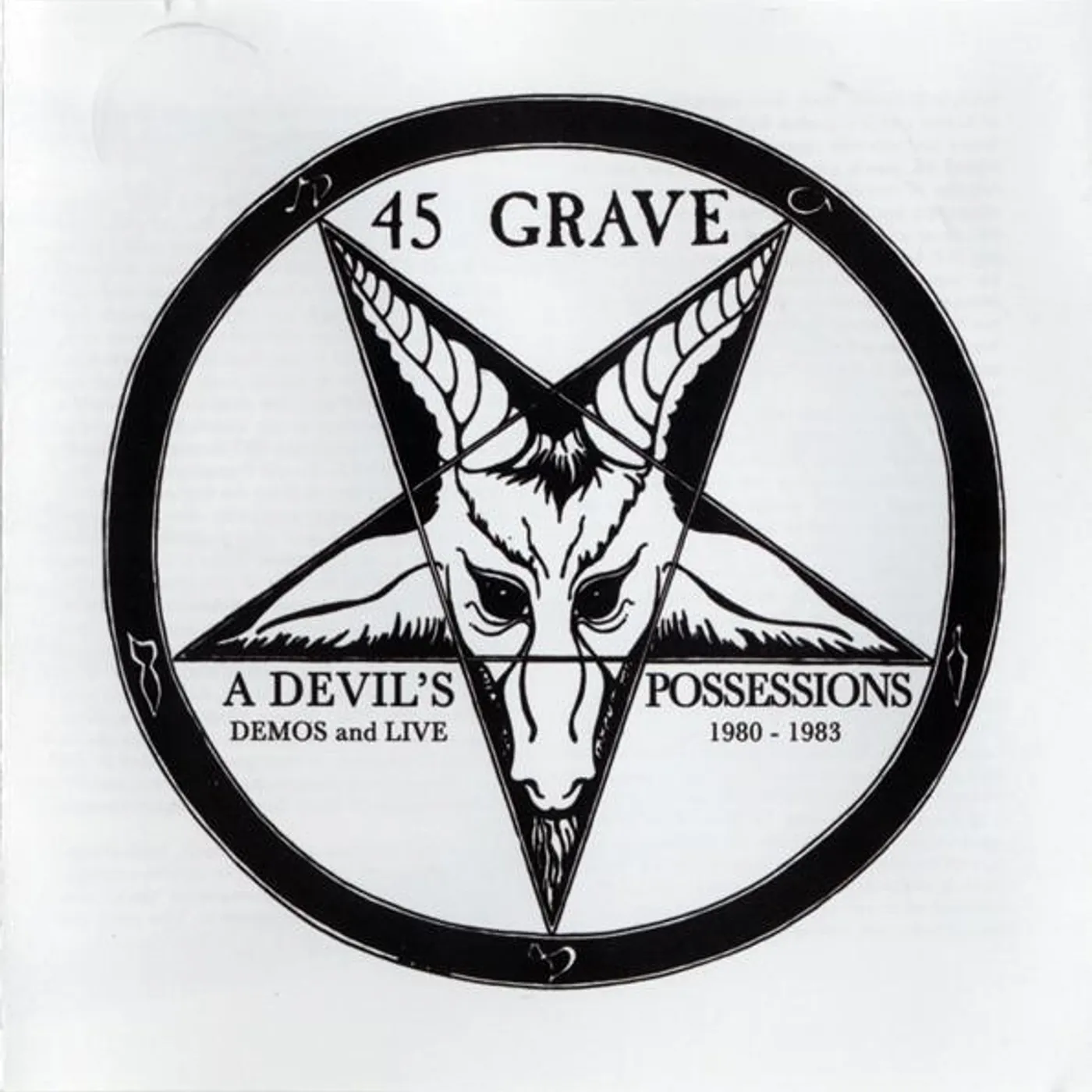 45 Grave DEVIL'S POSSESSIONS - DEMOS & LIVE 1980-1983 CD