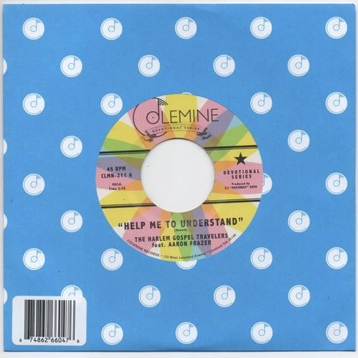 Aaron Frazer HELP ME TO UNDERSTAND / LOOK UP Vinyl Record