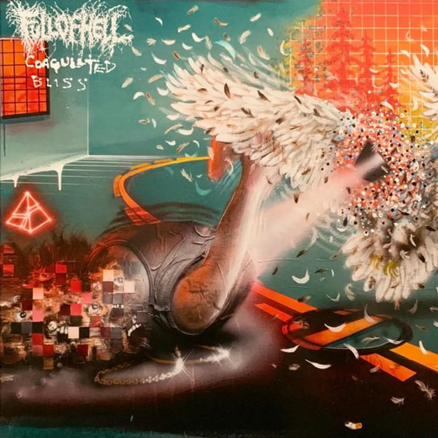 Full Of Hell COAGULATED BLISS (CLEAR WITH SPLATTER VINYL) Vinyl Record