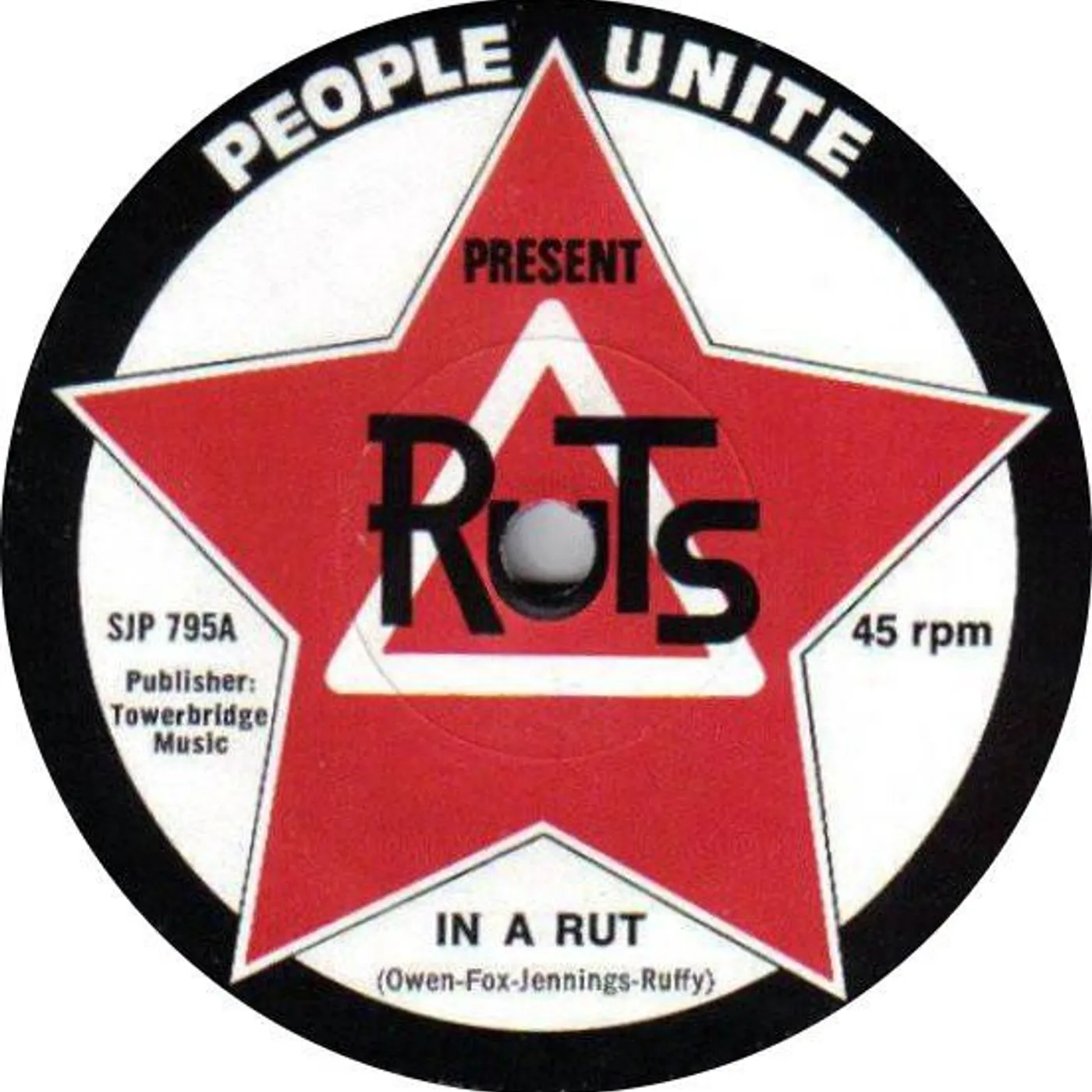 Ruts IN A RUT Vinyl Record