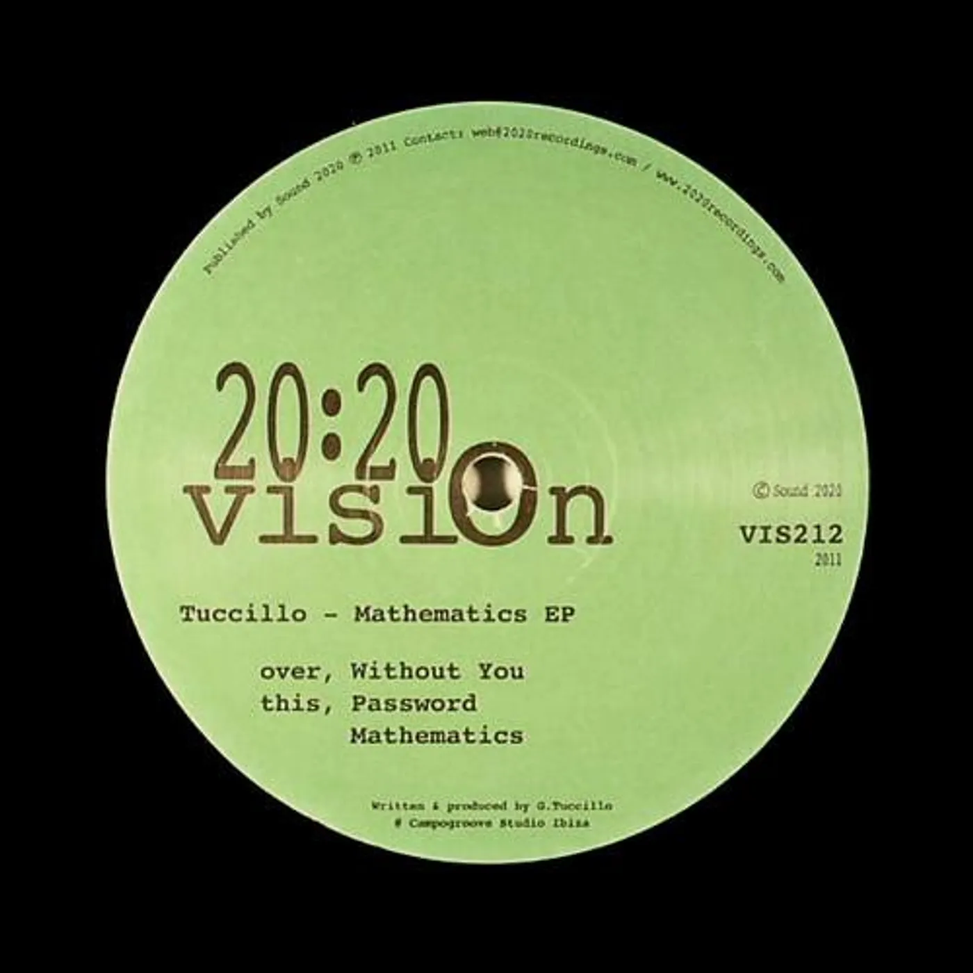 Tuccillo MATHEMATICS EP Vinyl Record - Sweden Release