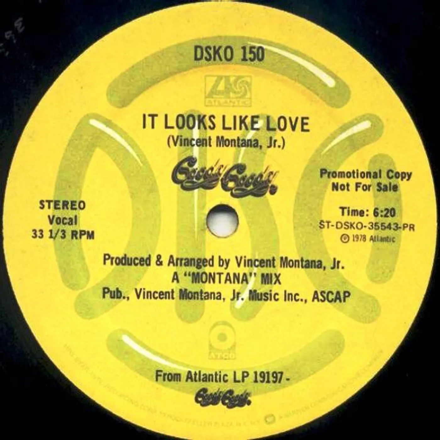Goody Goody It Looks Like Love Vinyl Record