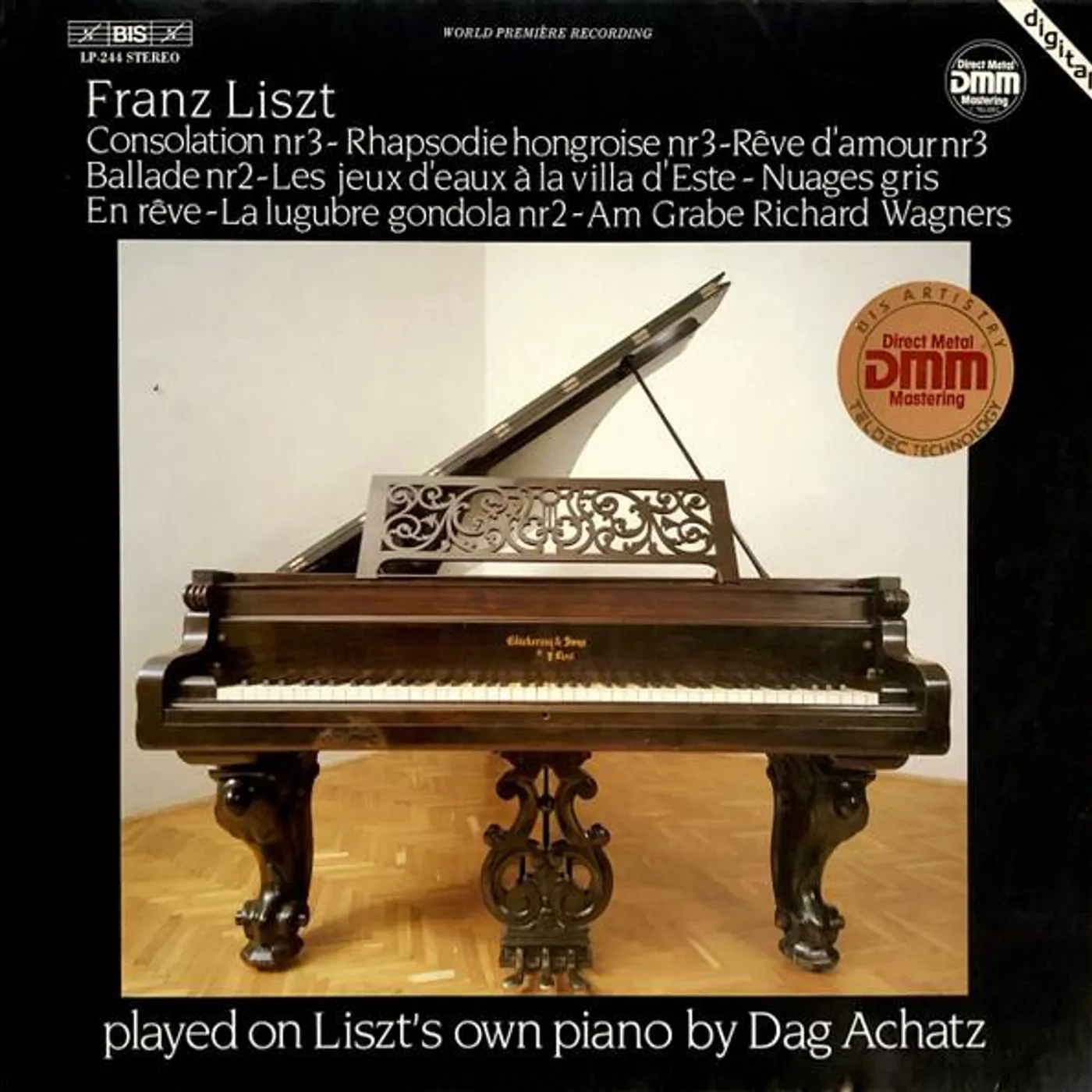 Franz Liszt LISZT PLAYED ON LISZT'S PIANO CD