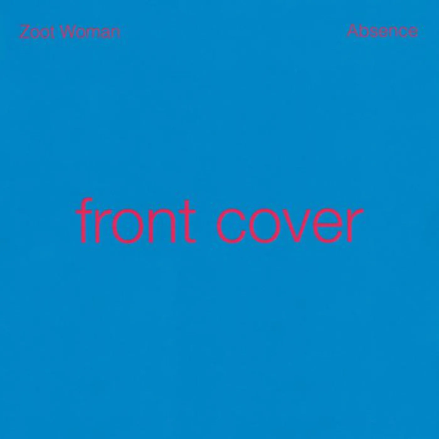 Zoot Woman ABSENCE CD