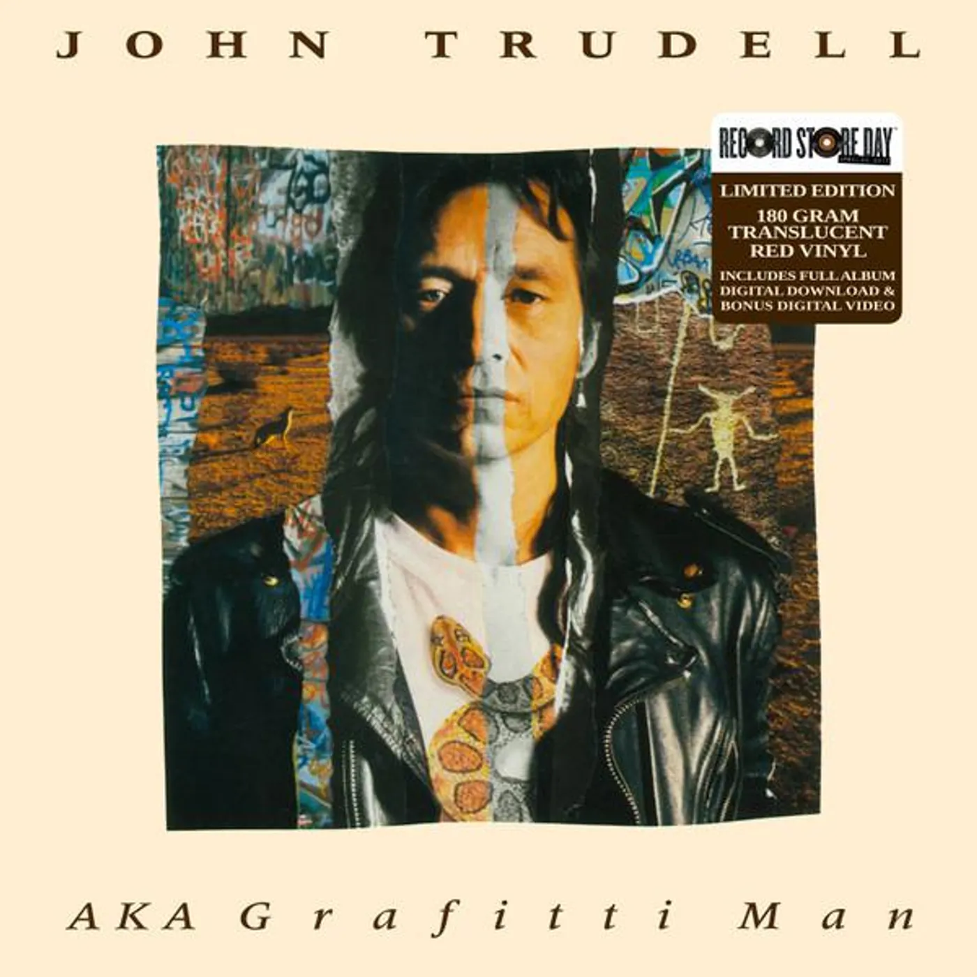 John Trudell AKA GRAFFITI MAN (180G/TRANSPARENT RED VINYL/DL CARD) Vinyl Record