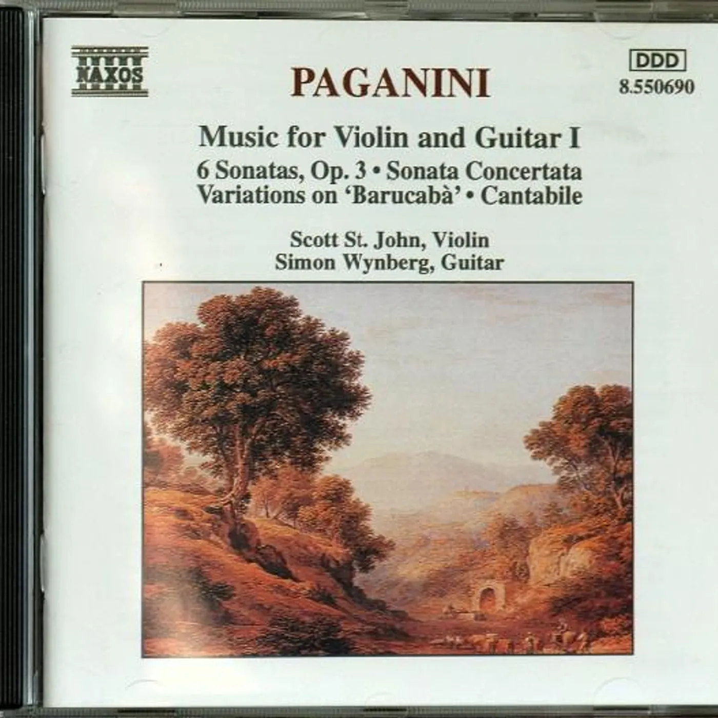Niccolo Paganini MUSIC FOR VIOLIN & GUITAR V.1 CD