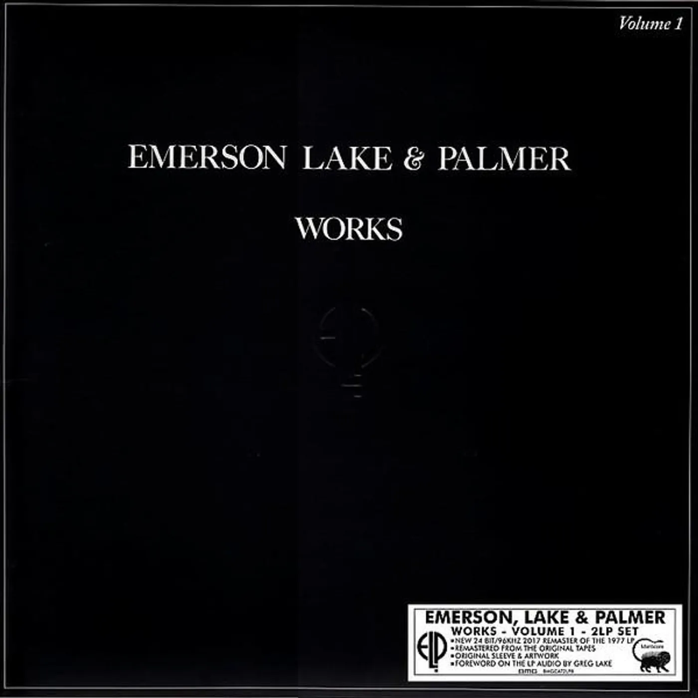 Emerson, Lake & Palmer WORKS VOL 1 Vinyl Record