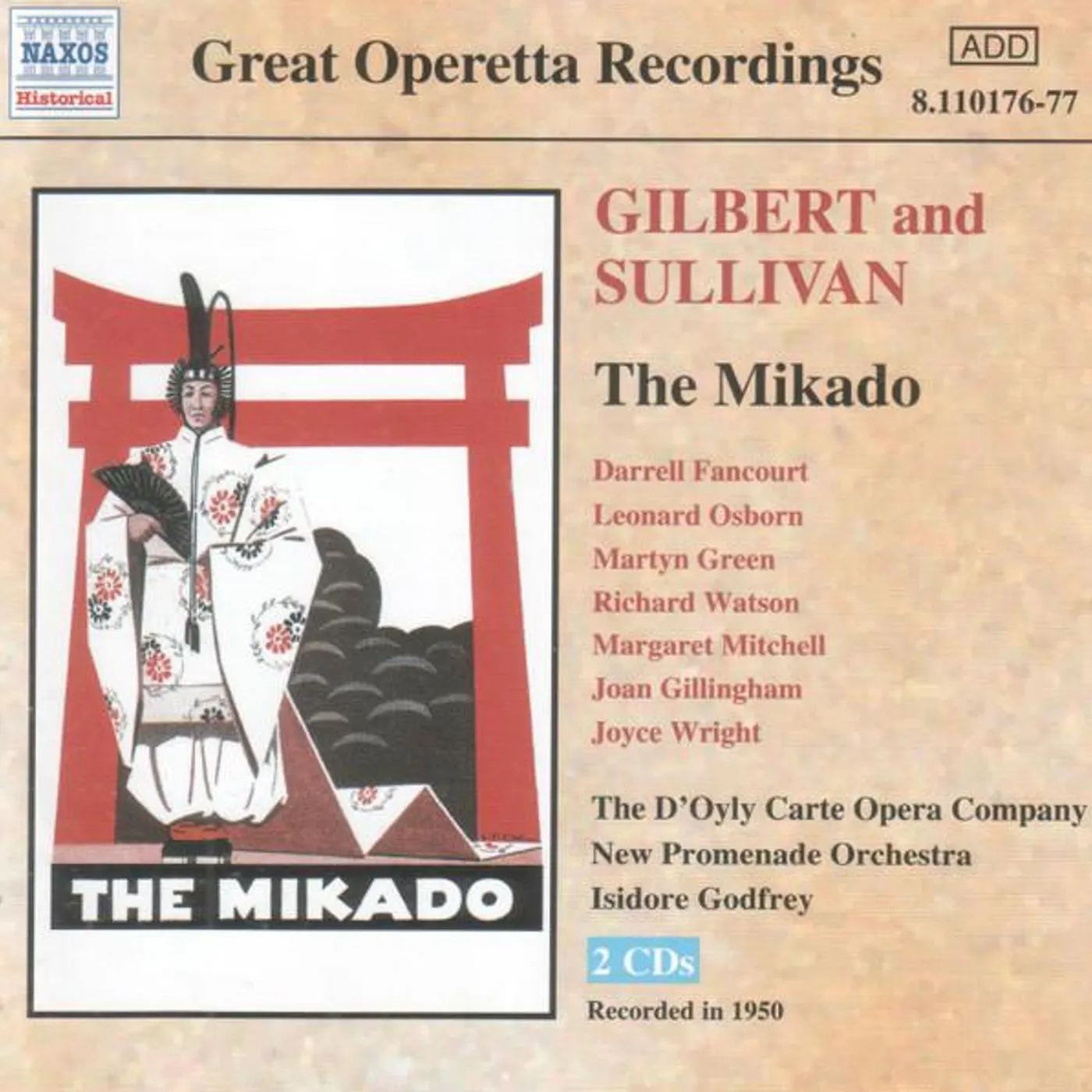 Gilbert & Sullivan MIKADO CD