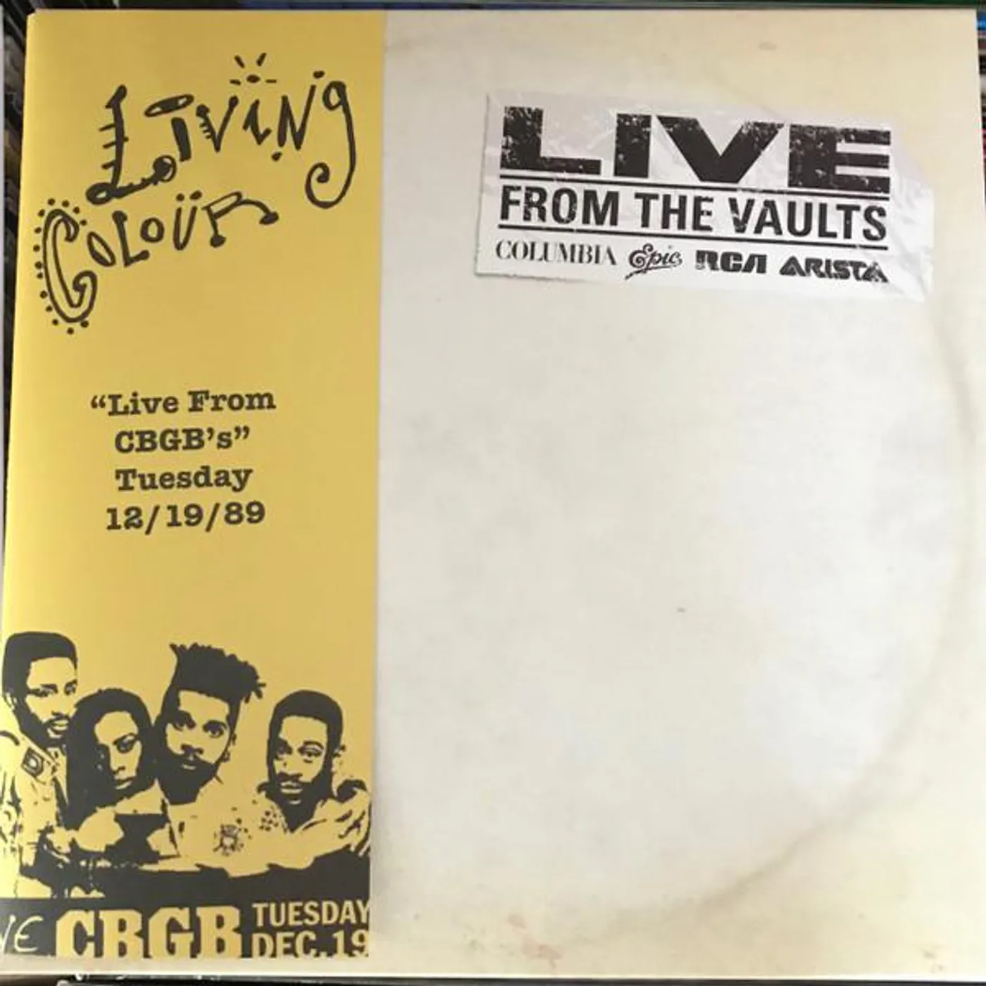 Living Colour FROM THE VAULT: LIVE CBGB'S Vinyl Record