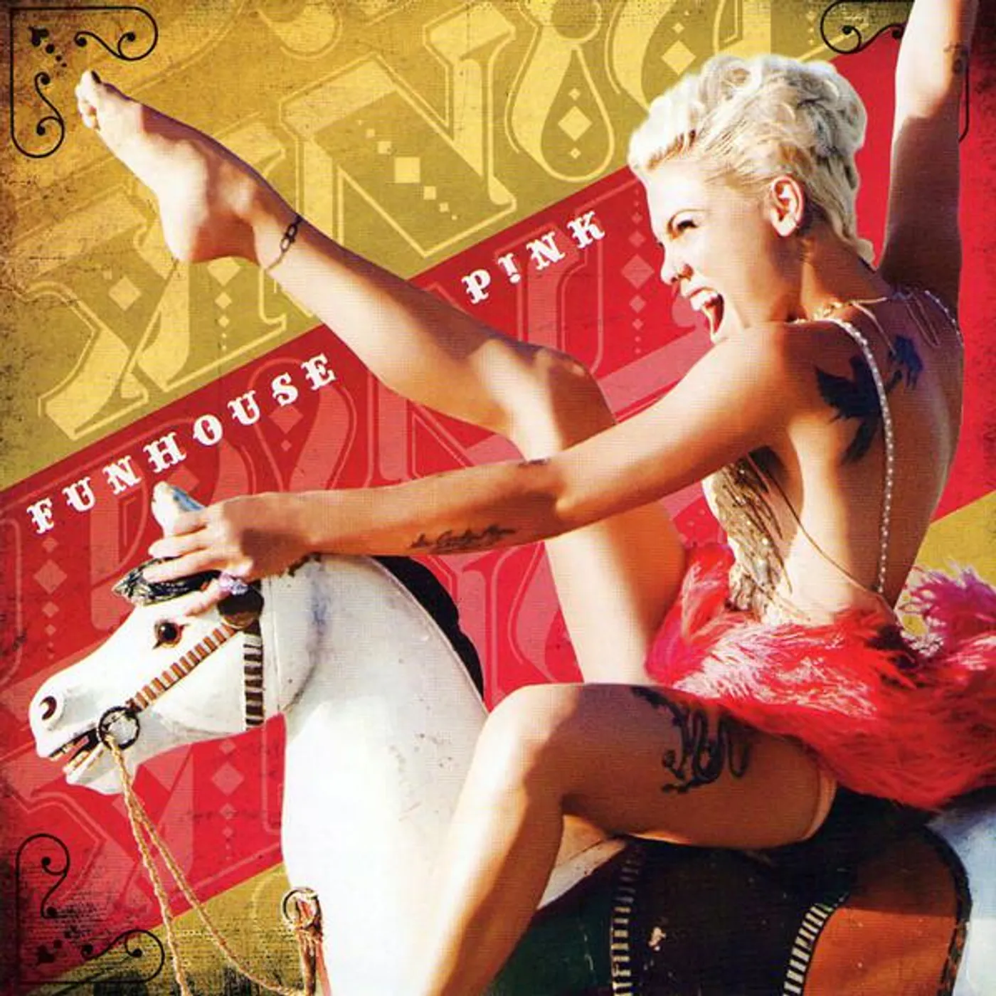 P!nk Funhouse (Yellow Vinyl)(Dl Code) Vinyl Record