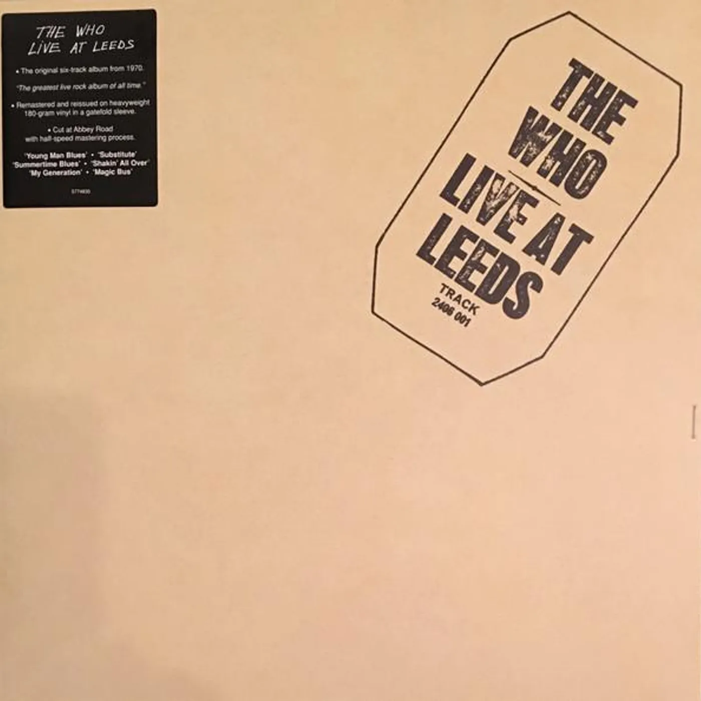 The Who LIVE AT LEEDS Vinyl Record