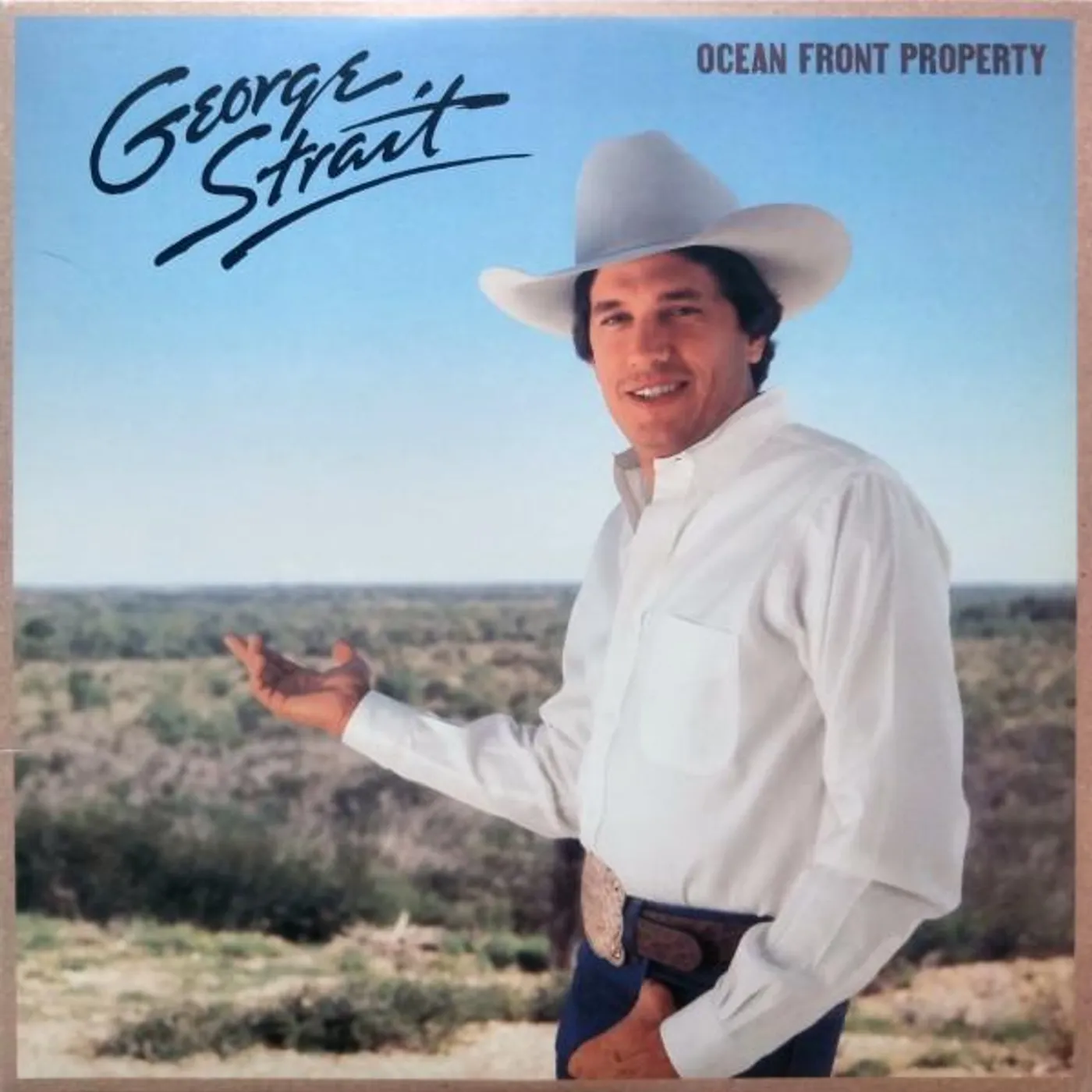 George Strait OCEAN FRONT PROPERTY (LP) Vinyl Record