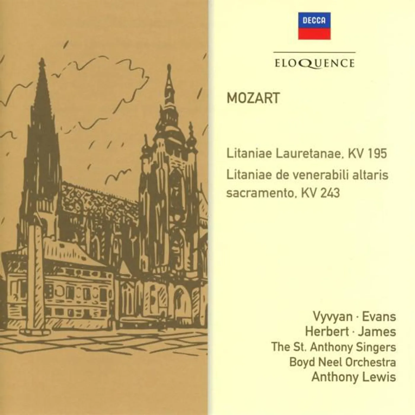 Jennifer Vyvyan MOZART: LITANIES, KV 195 & 243 CD