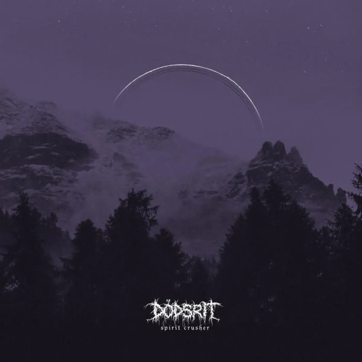 Dödsrit Spirit Crusher (Clear With Purple & Black Splatter) Vinyl Record