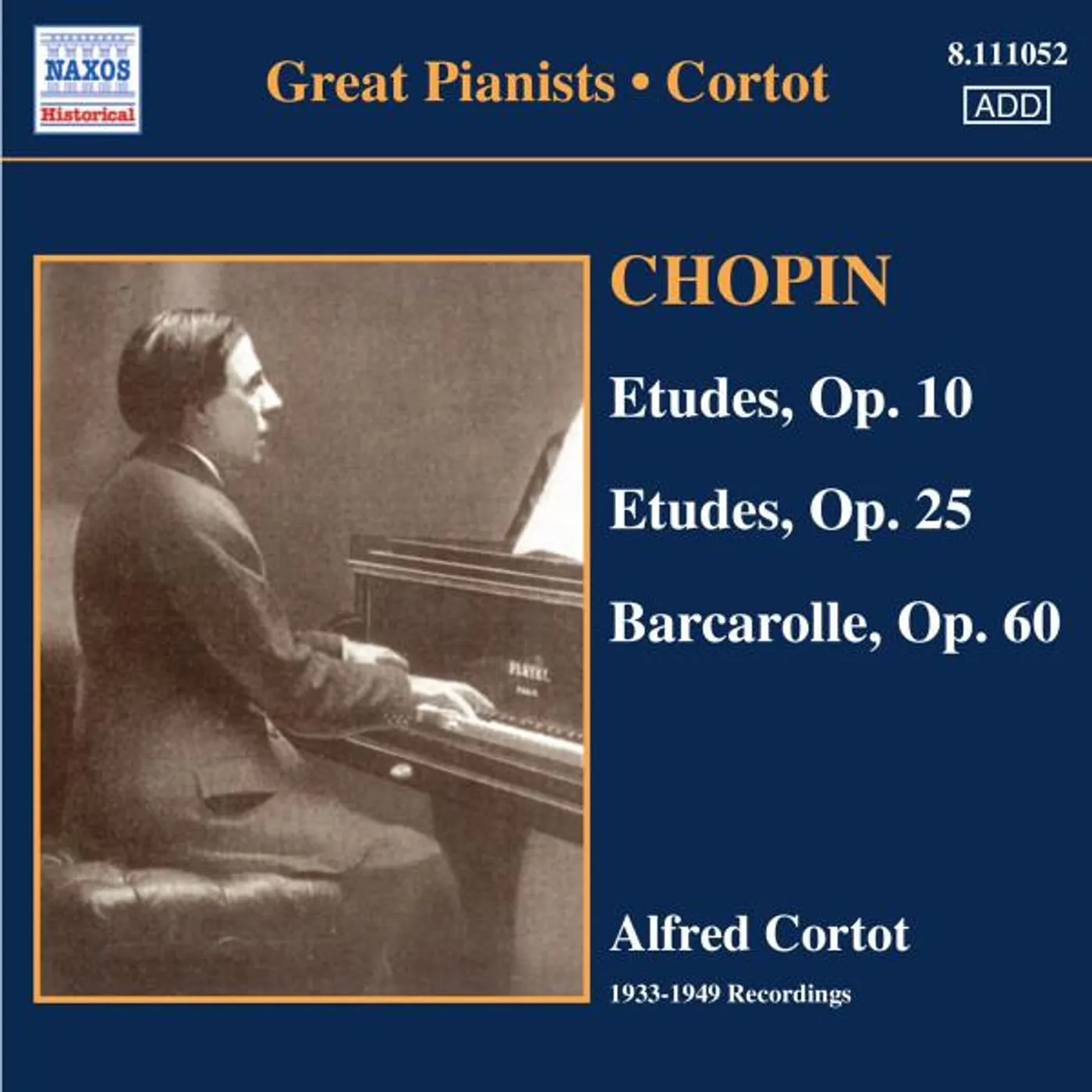 Frédéric Chopin GREAT PIANISTS - CORTOT V CD