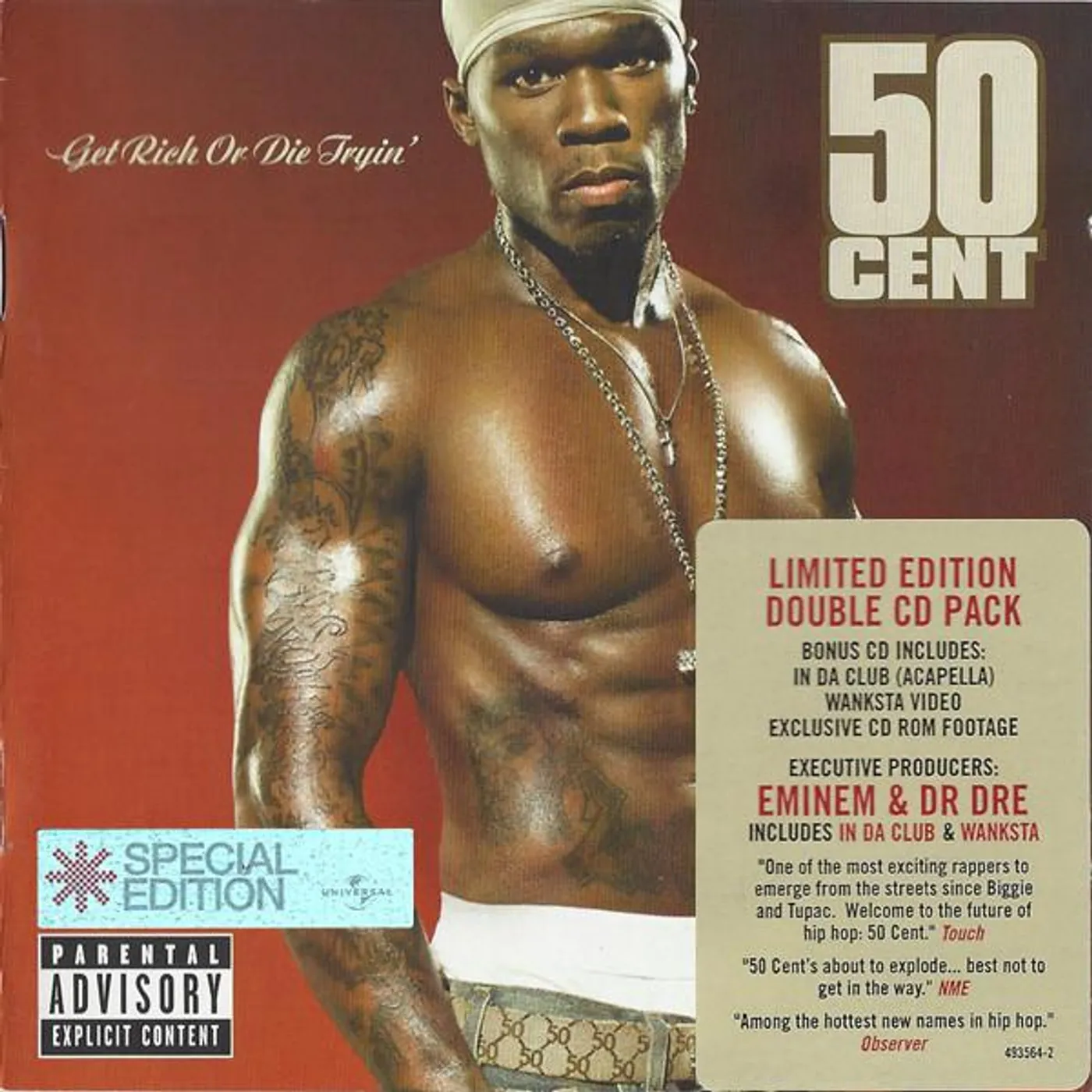 50 Cent GET RICH OR DIE TRYIN' (LIMITED EDITION) CD