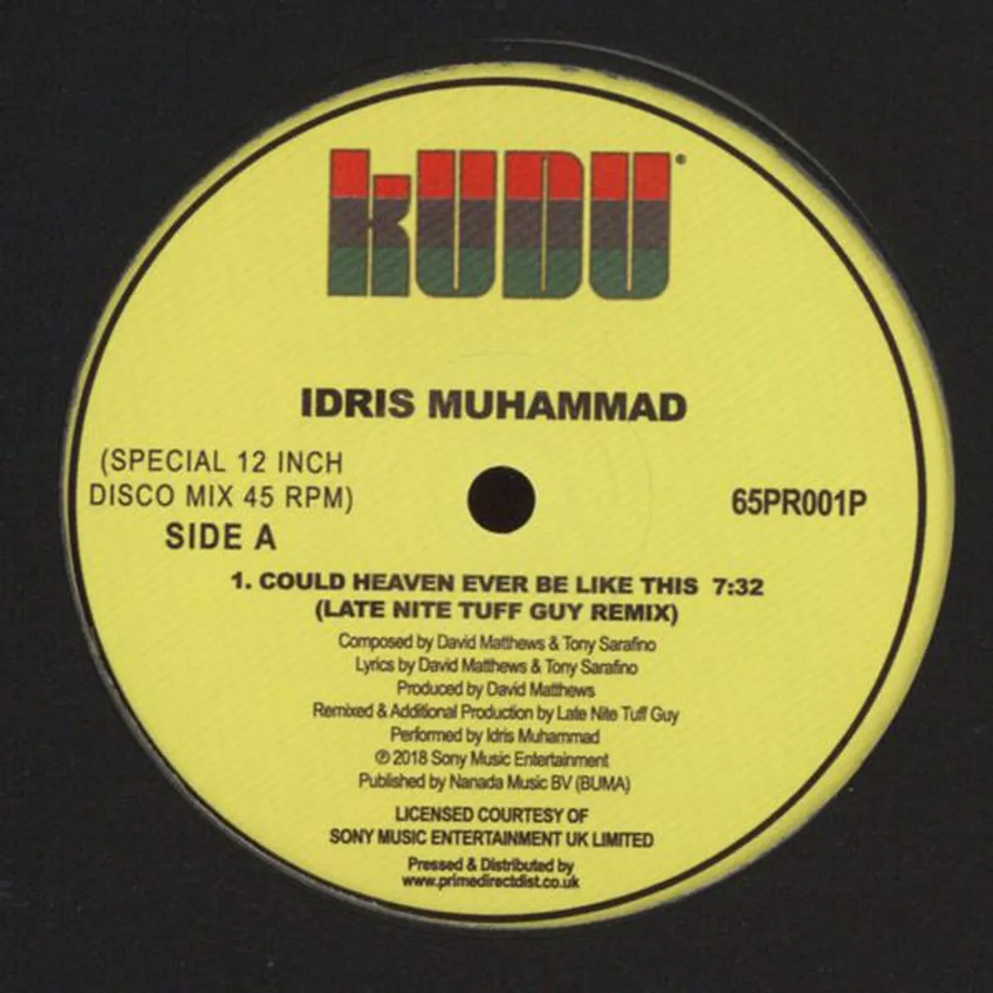 Idris Muhammad COULD HEAVER EVER BE LIKE THIS (LNTG REMIX) Vinyl Record